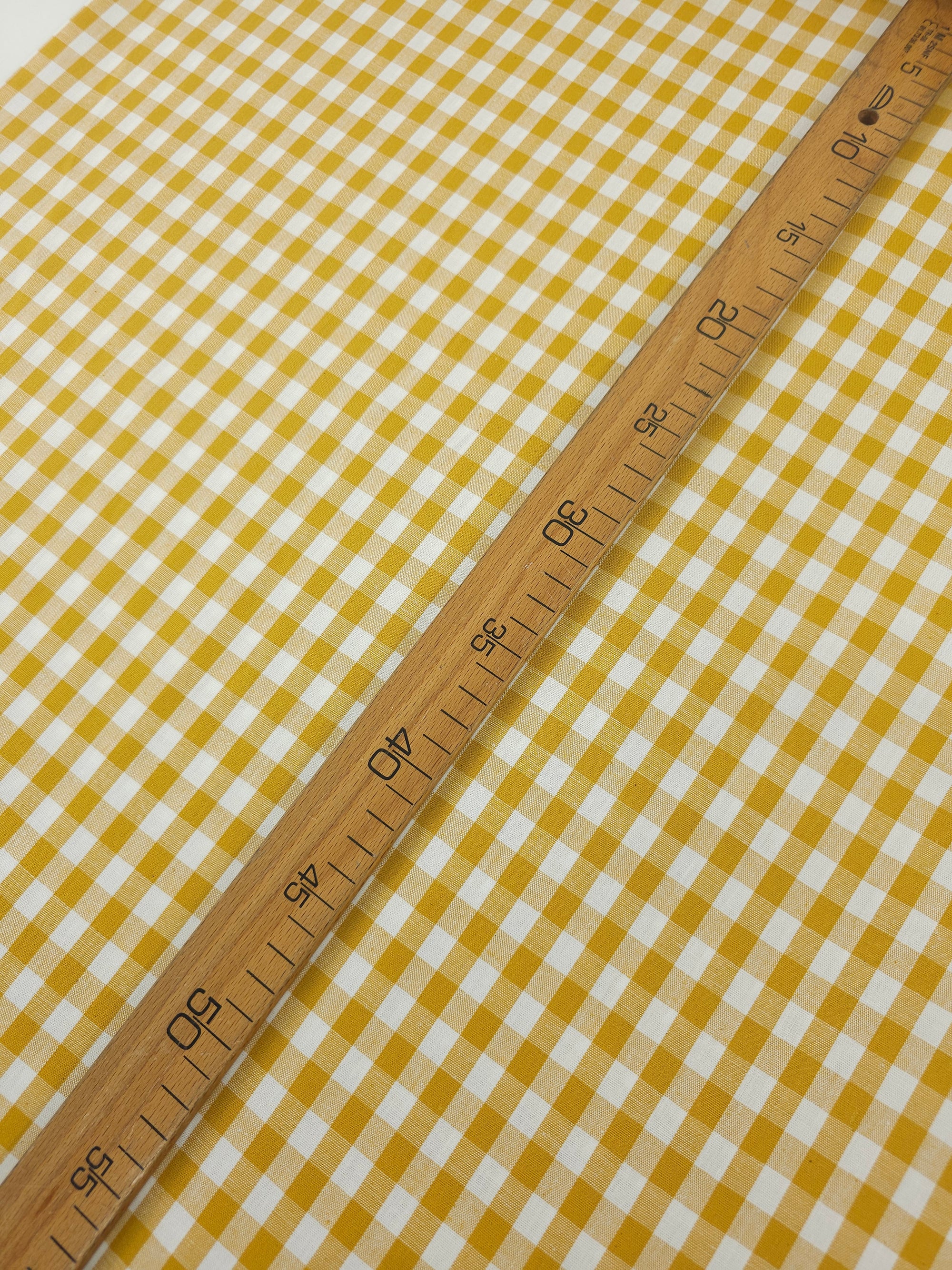 Marigold Gingham 100% Cotton 49"