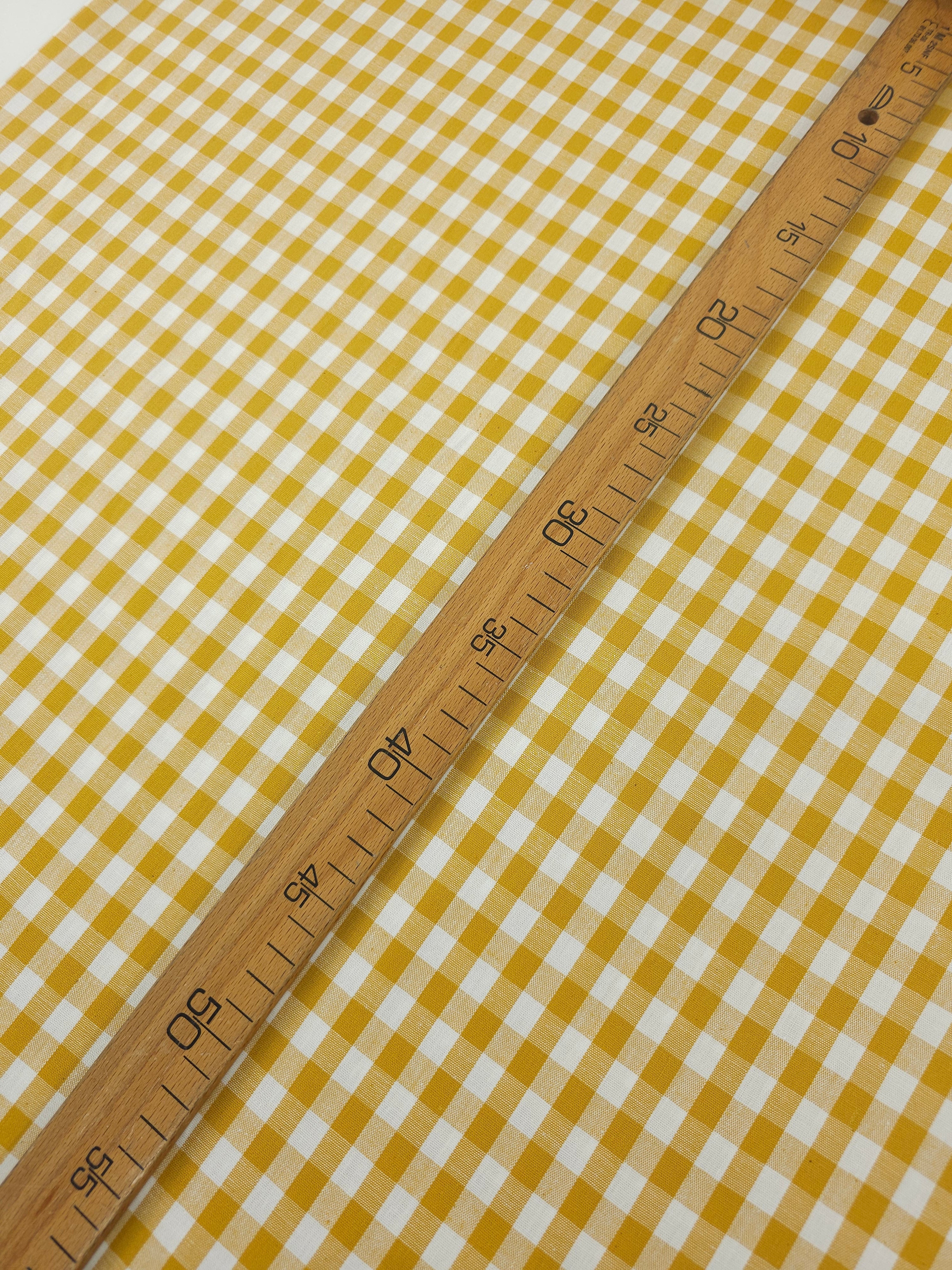 Marigold Gingham 100% Cotton 49"