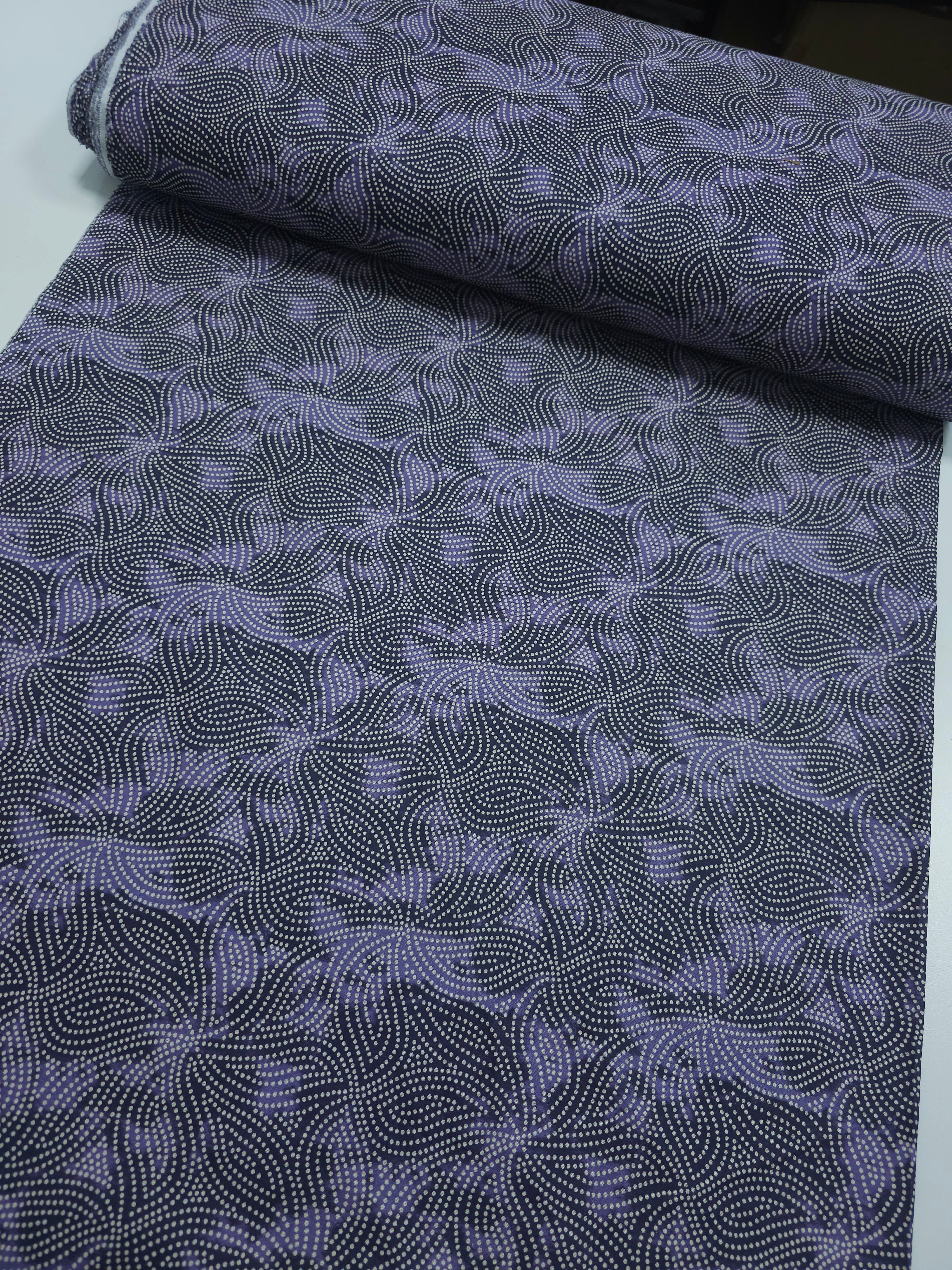 Dotty Spiral Floral 100% Cotton