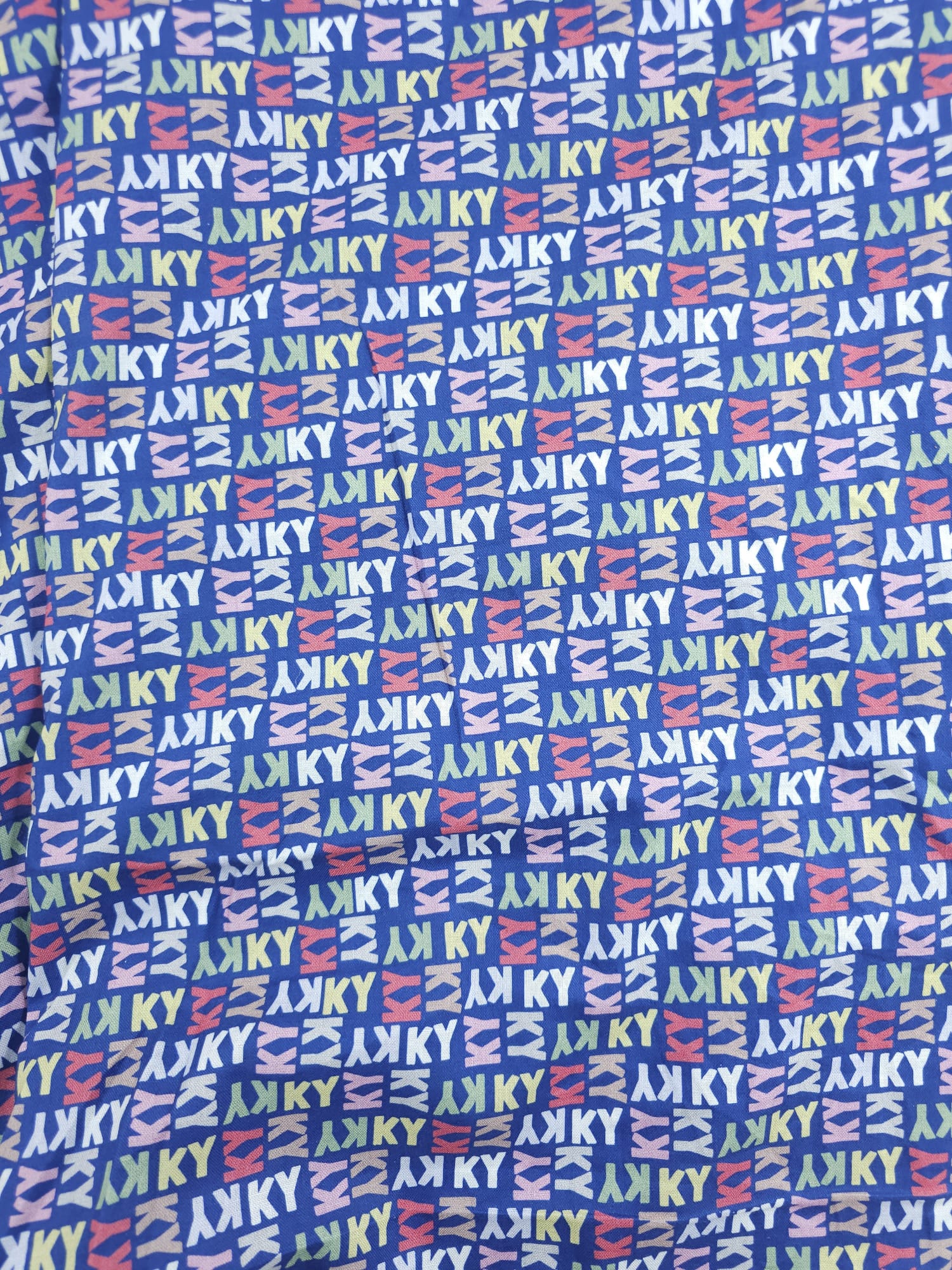 Blue Kyro Print Cotton - 3.5m Piece