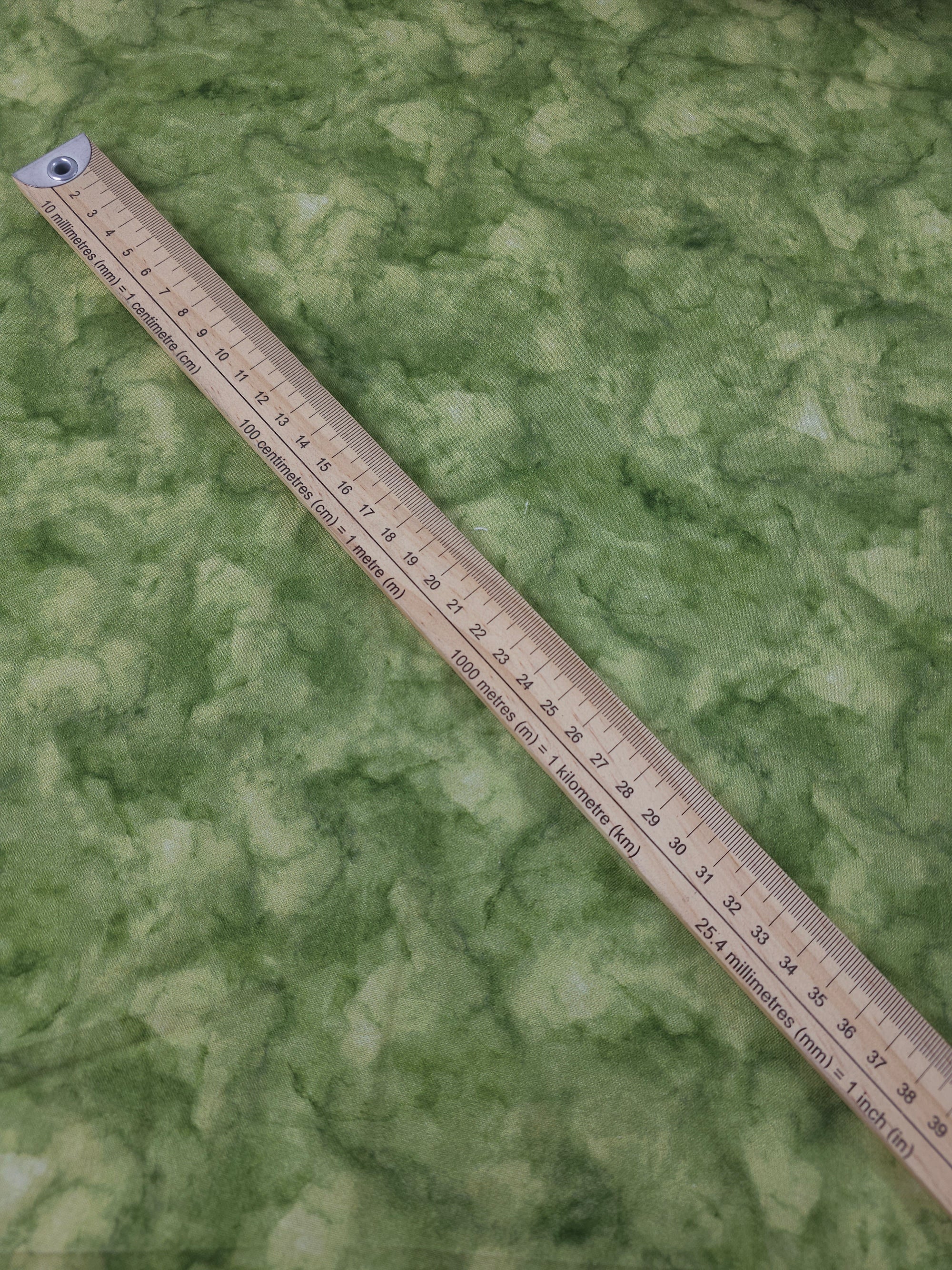 Green Marble Clouds 100% Cotton