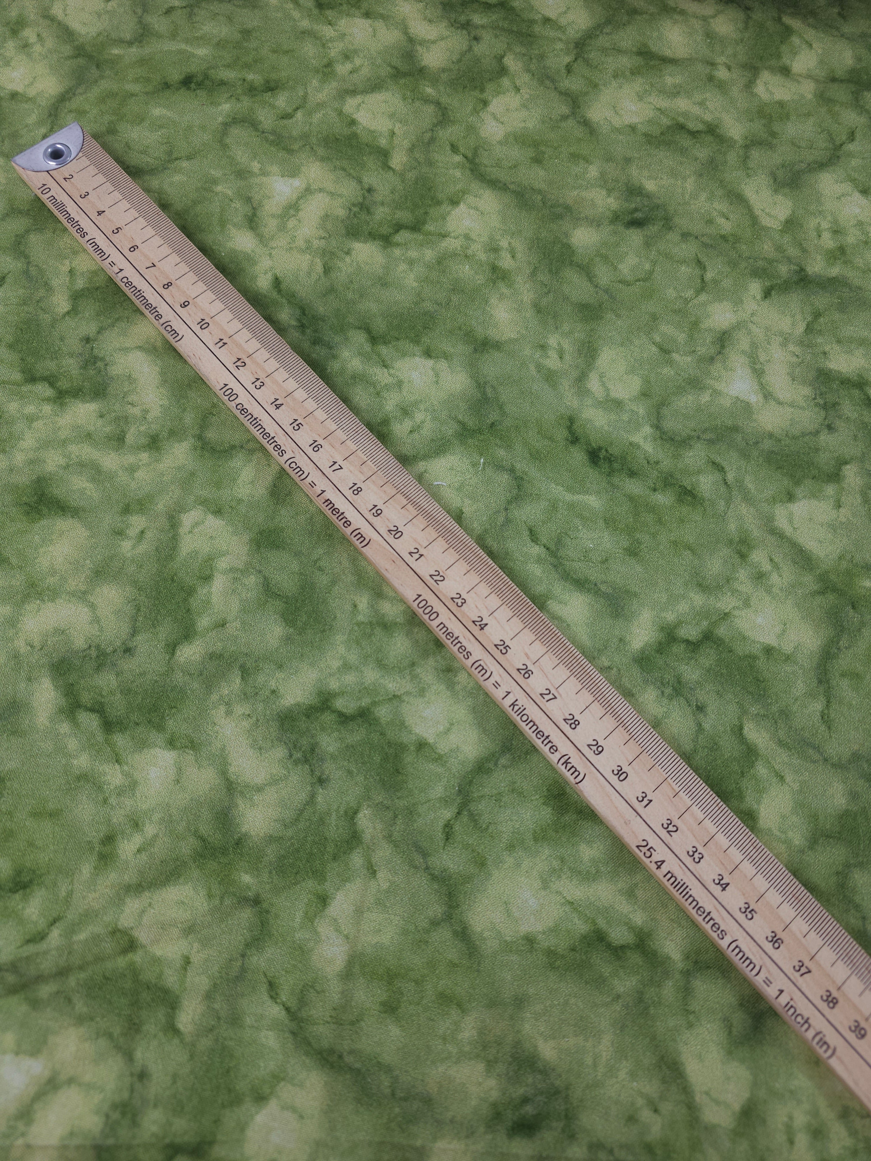 Green Marble Clouds 100% Cotton