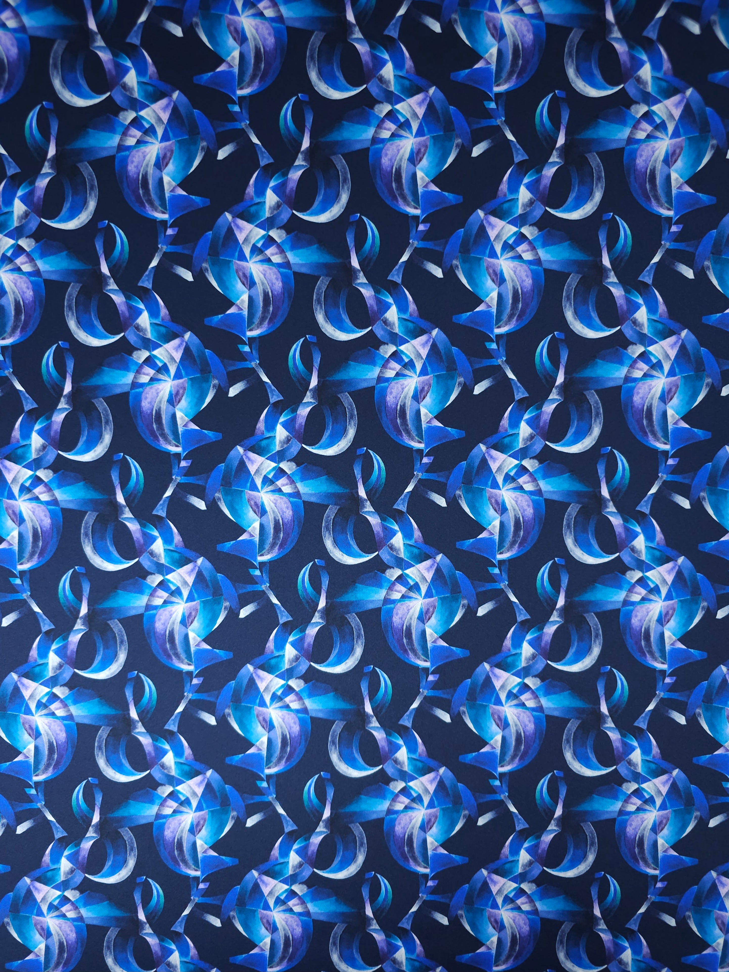 Blue/Purple Aurora 100% Silk *LIBERTY*