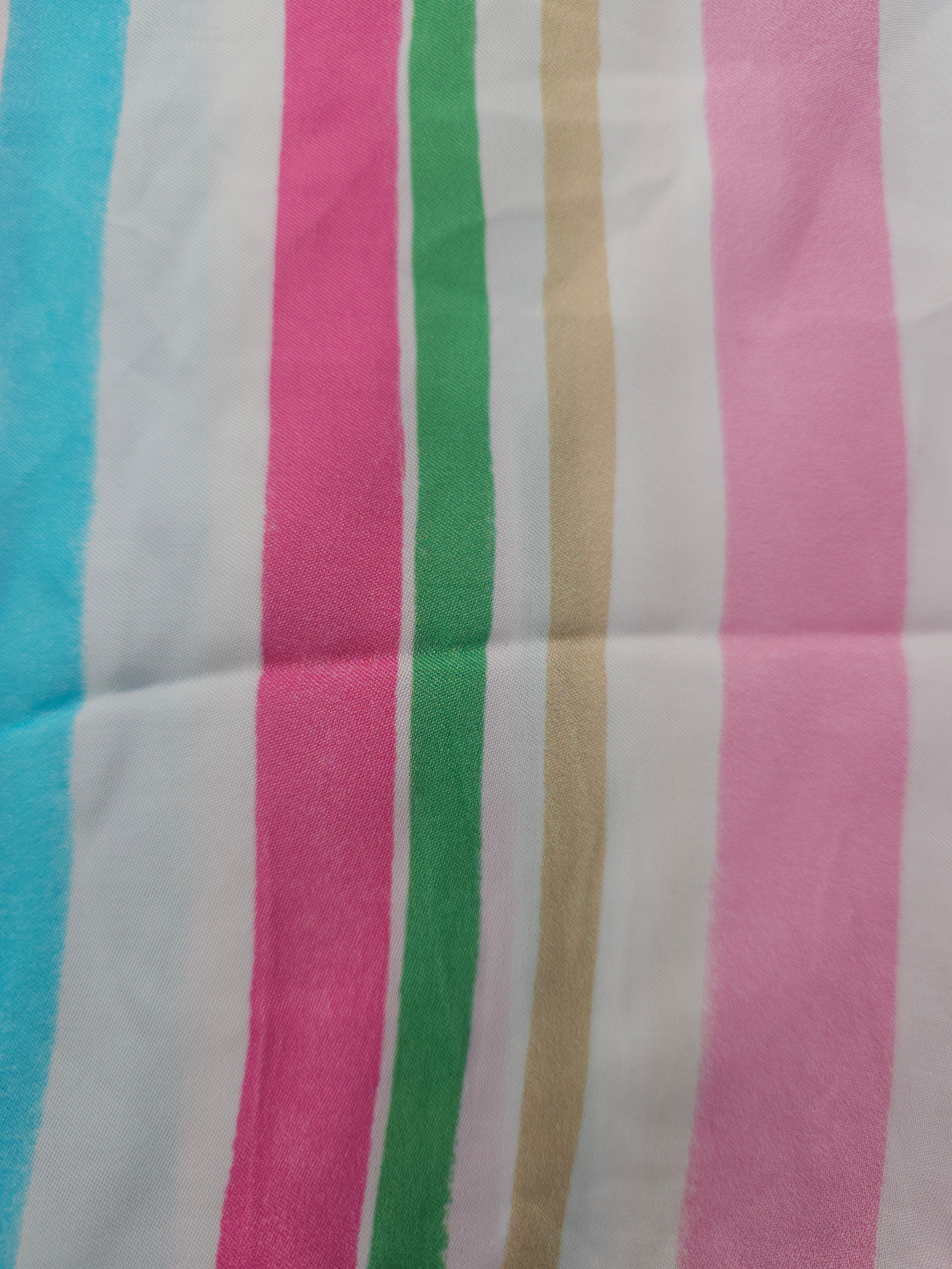 Beach sweets stripe Viscose sateen- 6m piece