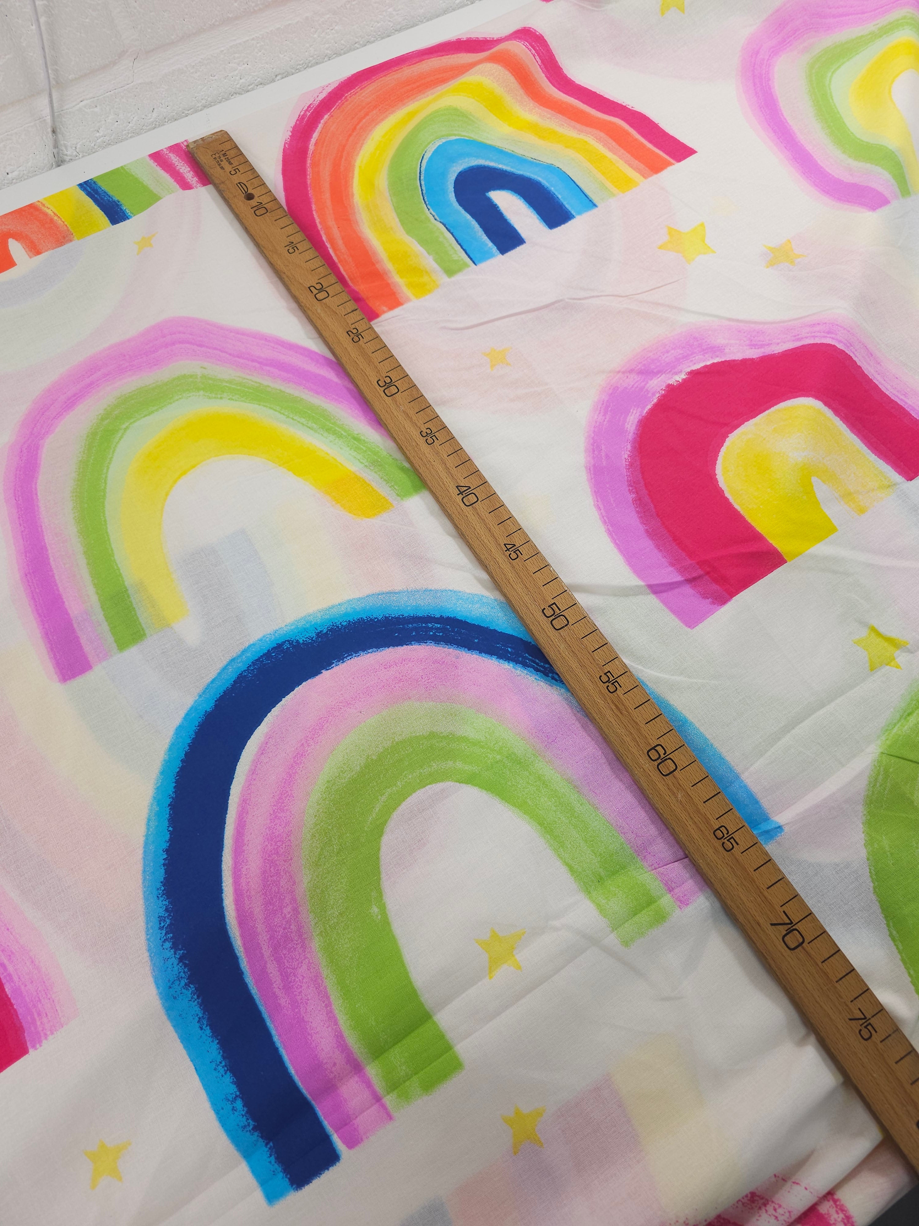 Painted Rainbow 100% Cotton 102” - Dunelm *EXTRA WIDE*