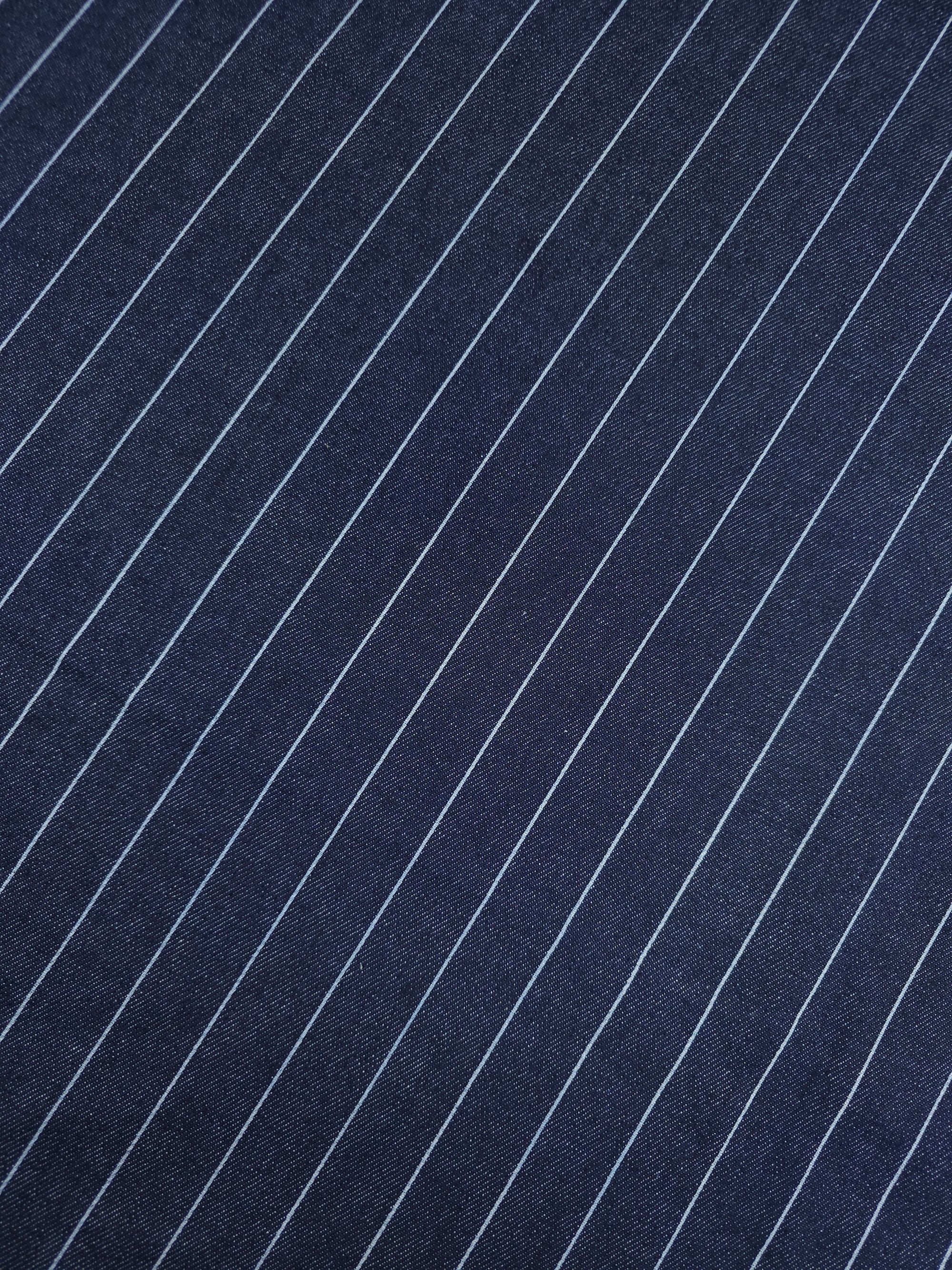 Navy/Light Blue Stripe Denim