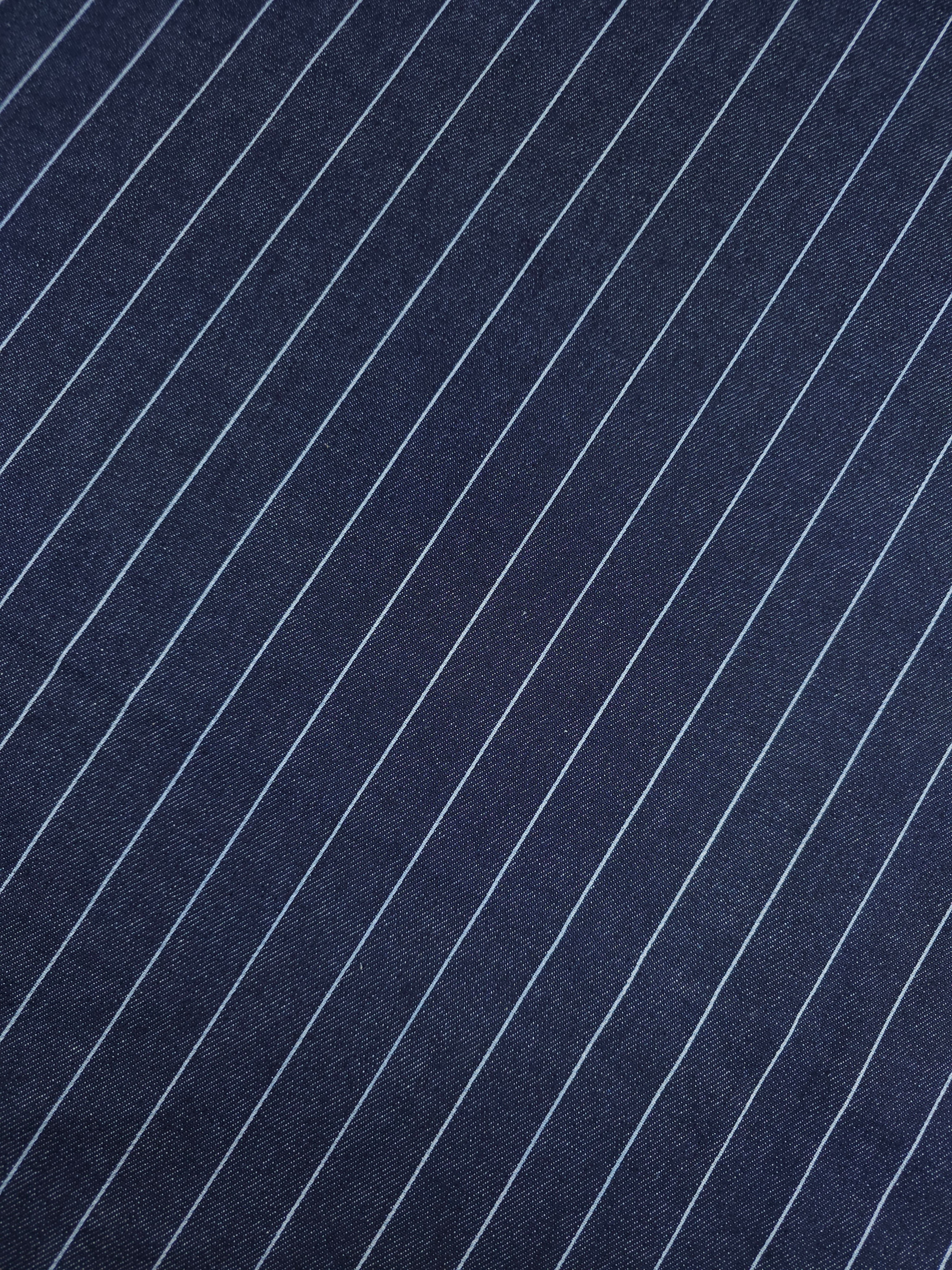 Navy/Light Blue Stripe Denim