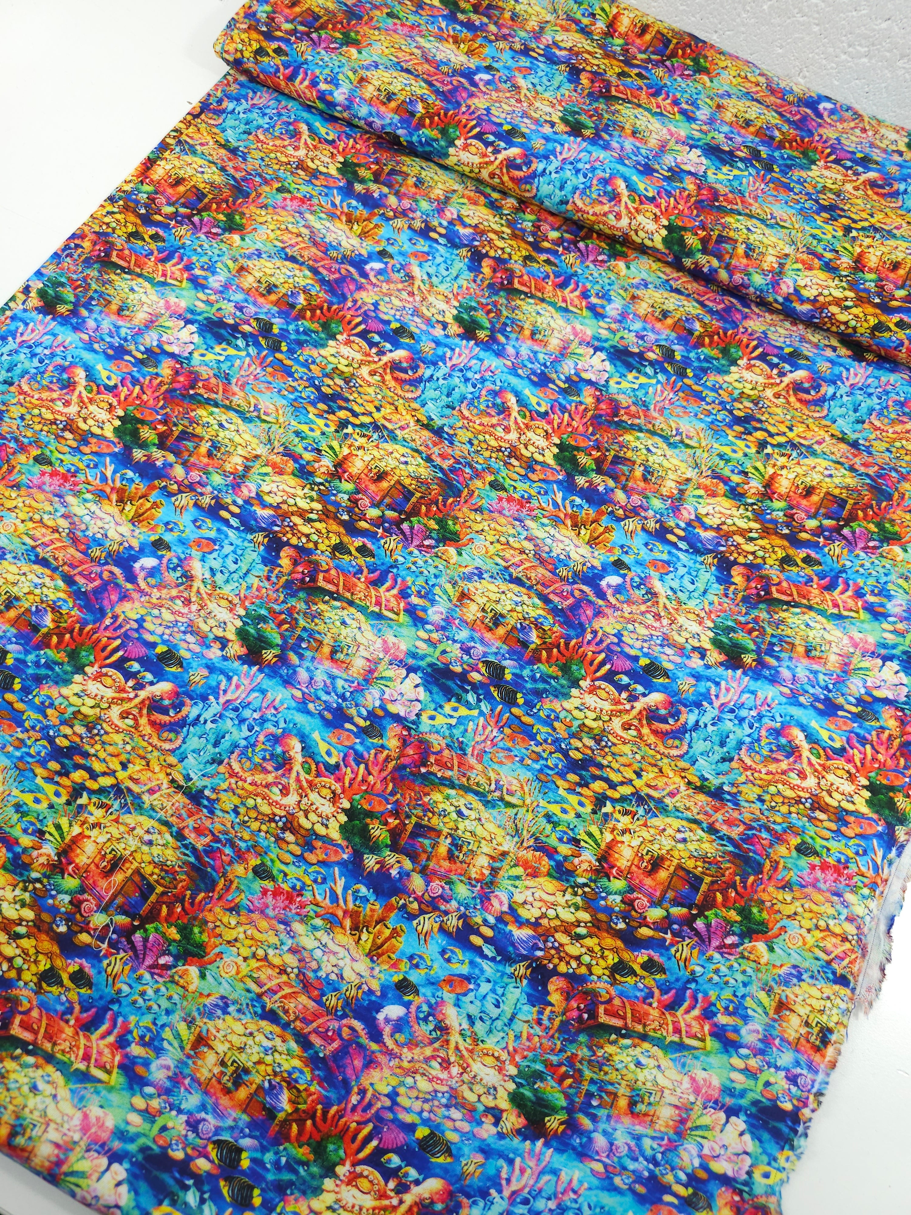 Underwater Treasure 100% Cotton
