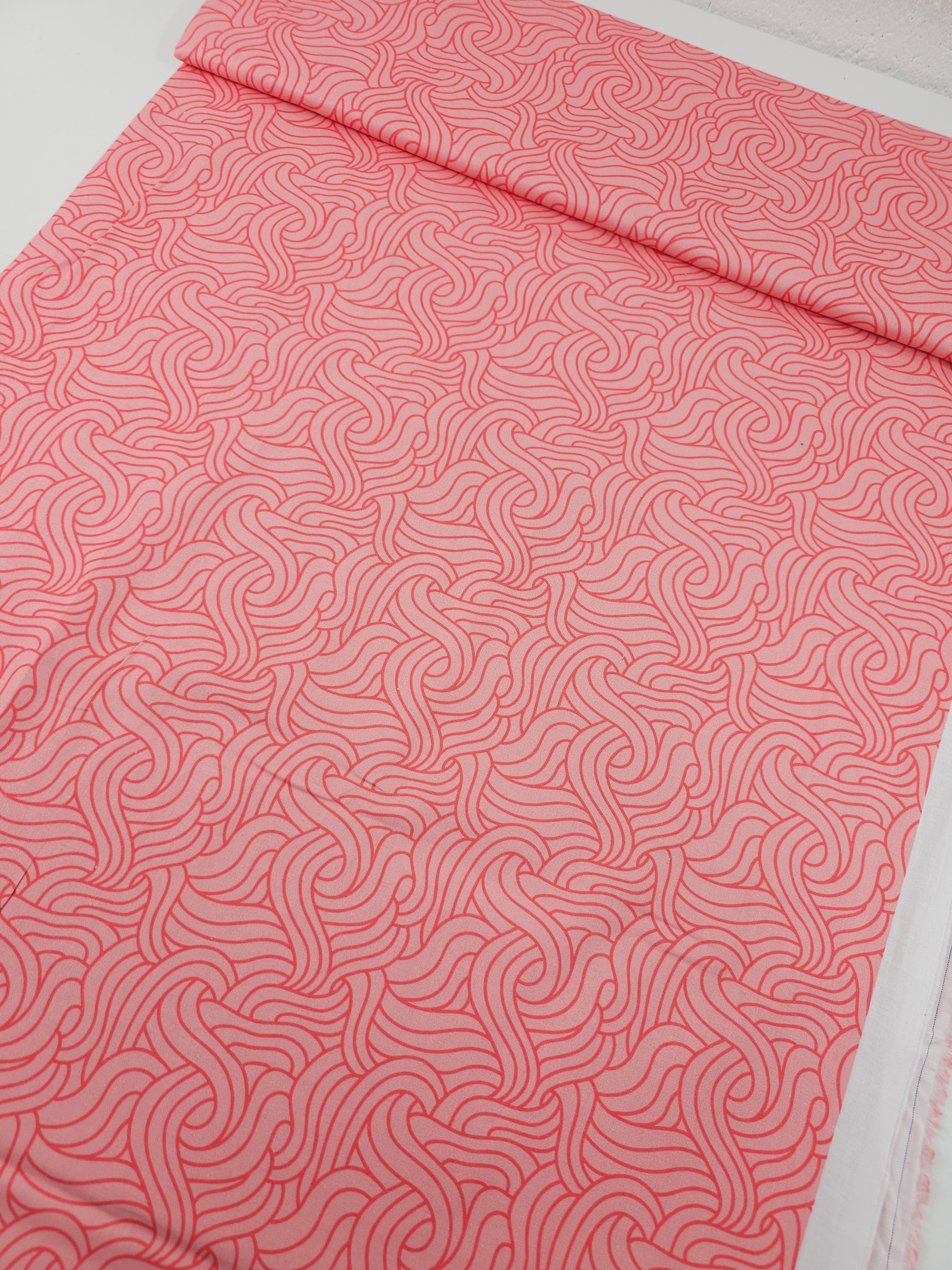 Candy Pink Interlock Strands 100% Cotton