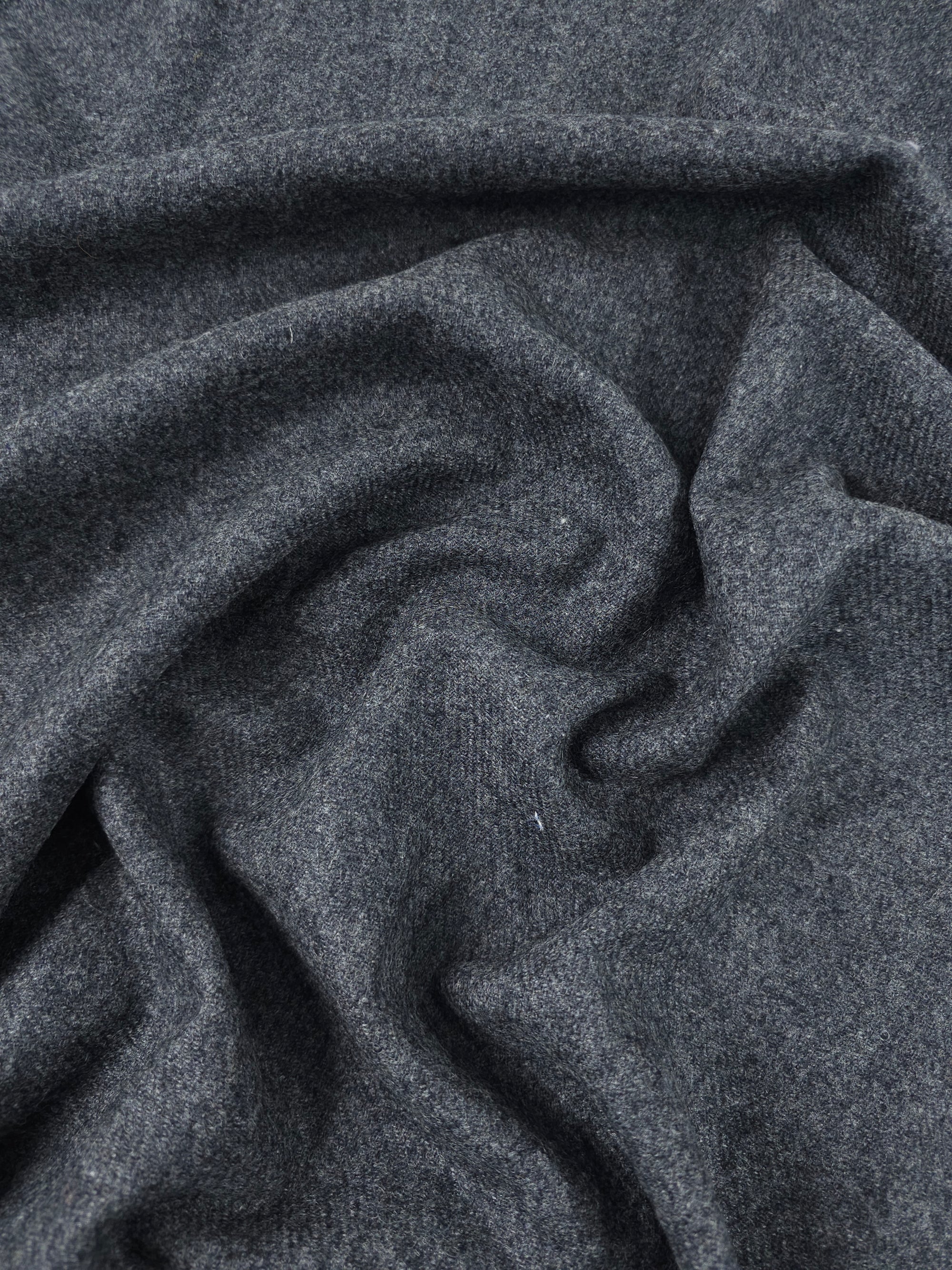 Dark Grey Twill Soft 100% Wool *ABRAHAM MOON*