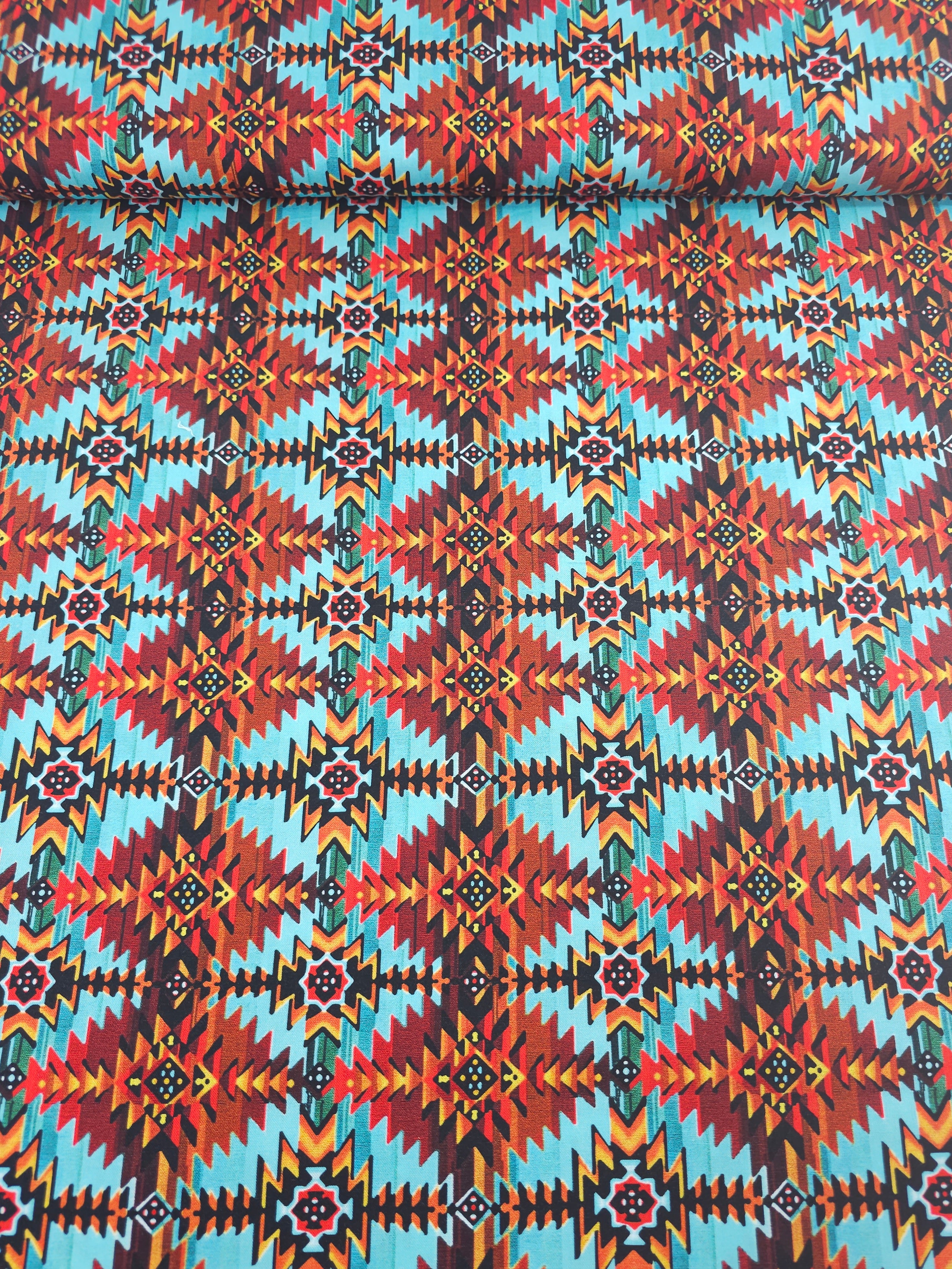Abstract Boho Southwest 100% Cotton