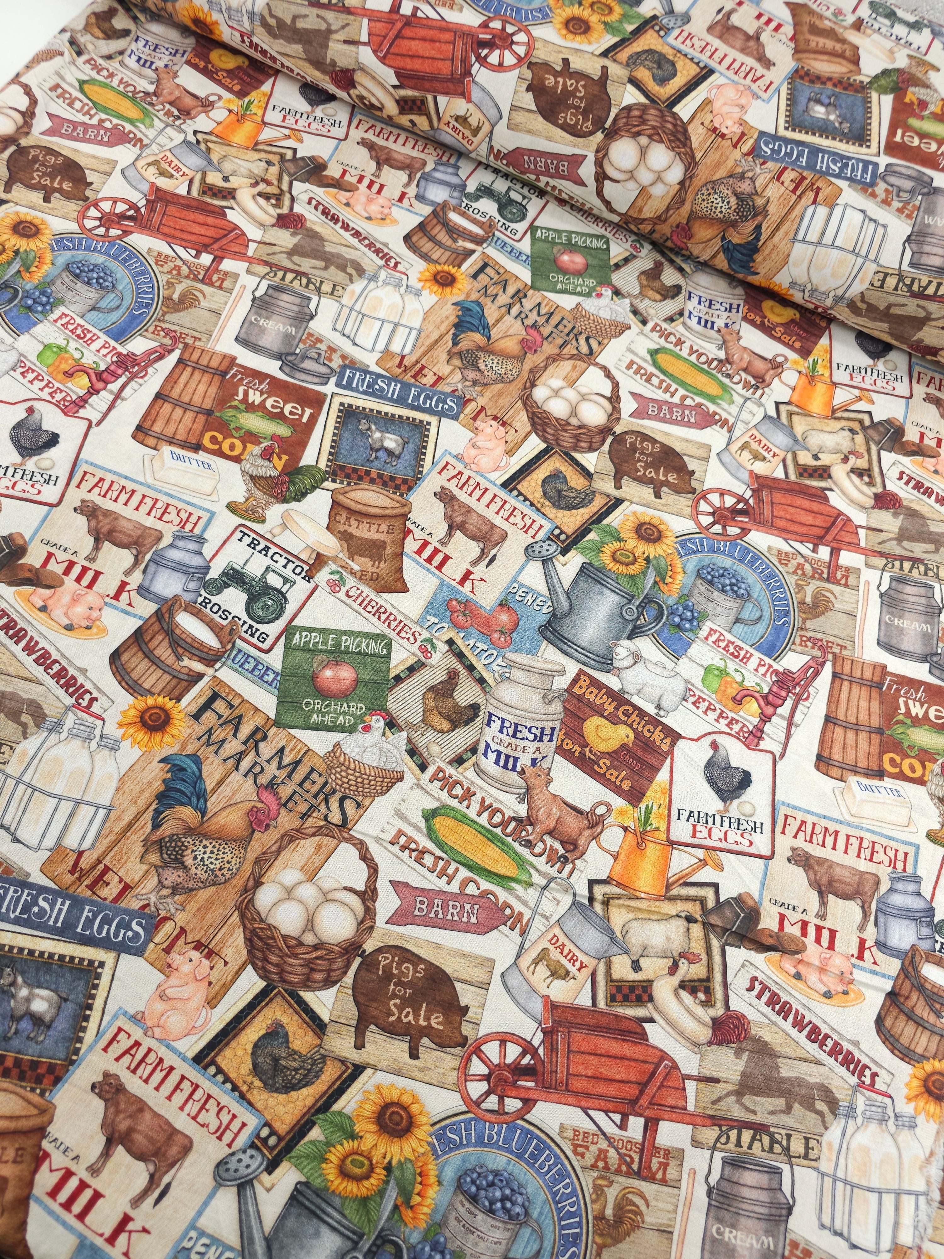 Farmers Market 100% Cotton 104" *EXTRA WIDE*
