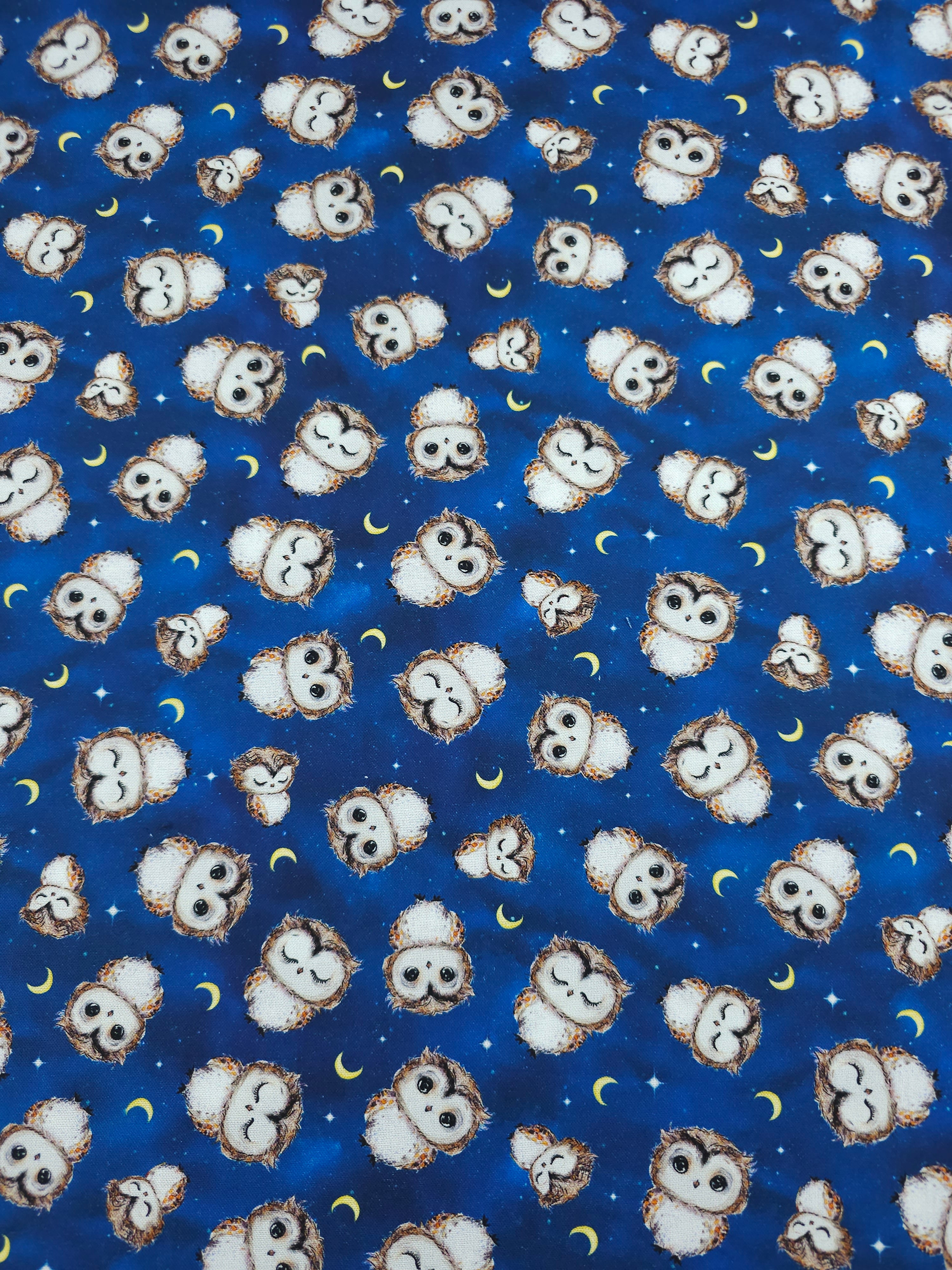 Midnight Owls 100% Cotton