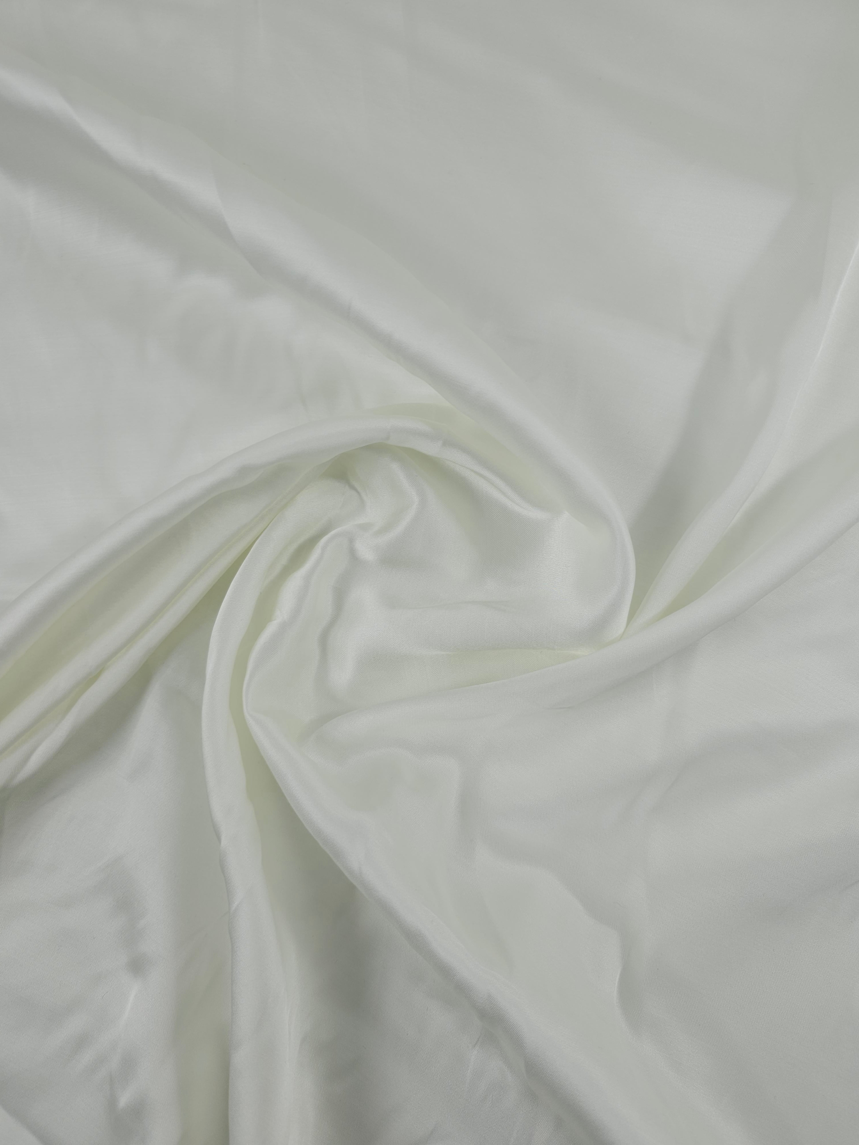 Off-White Lightweight Viscose Satin
