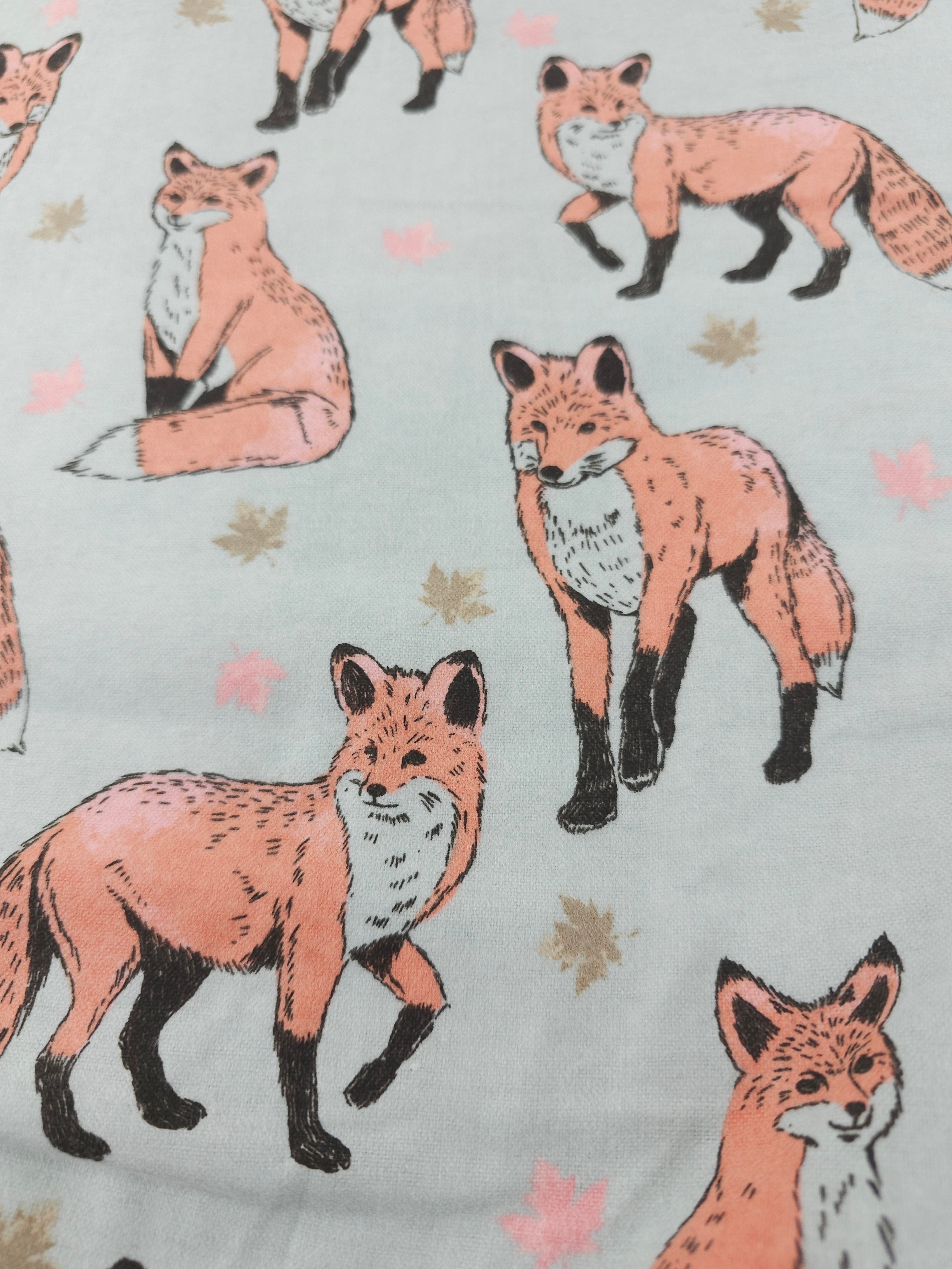 Calm Fox Cotton flannel- 3m piece