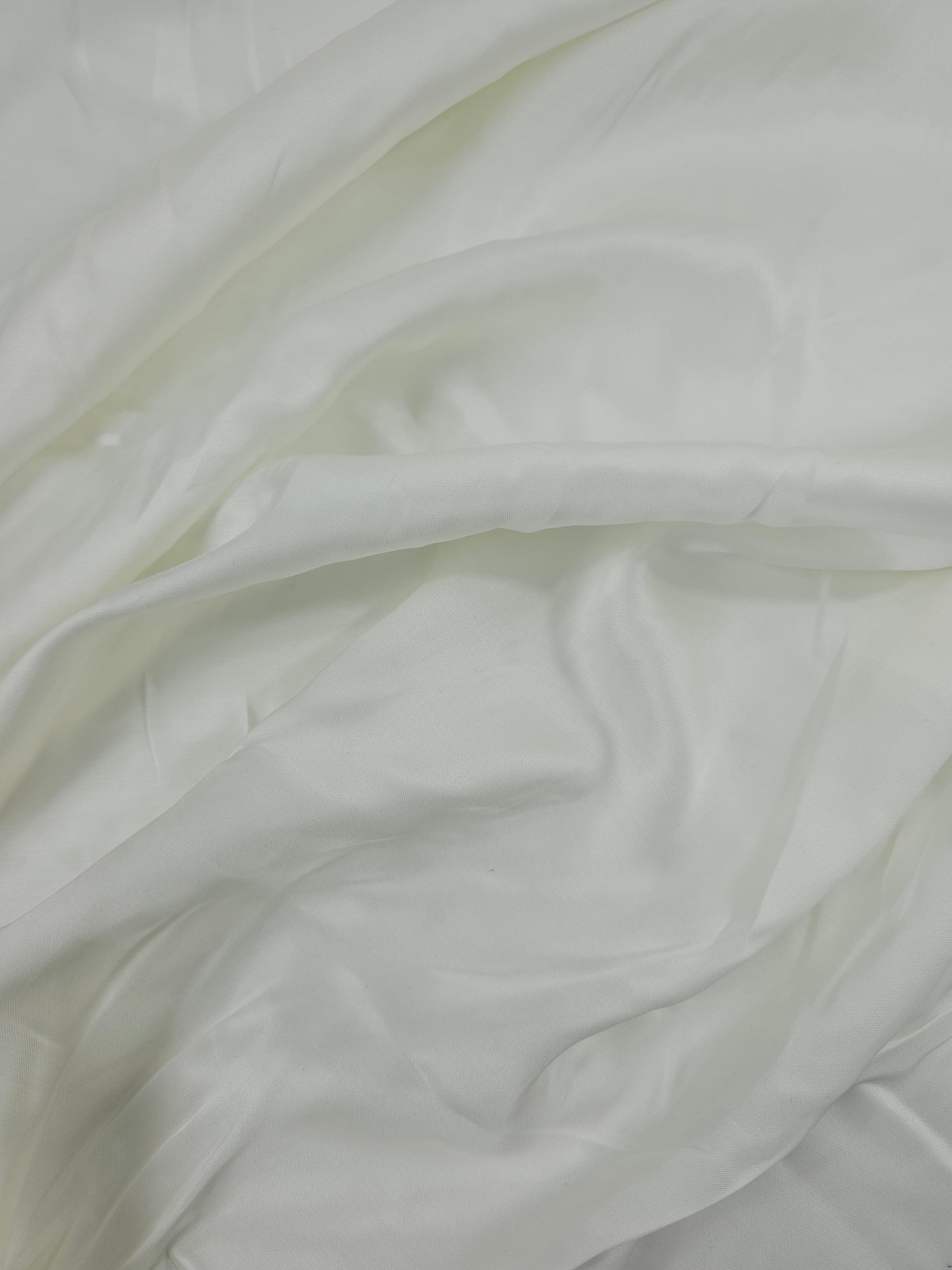 Off-White Lightweight Viscose Satin