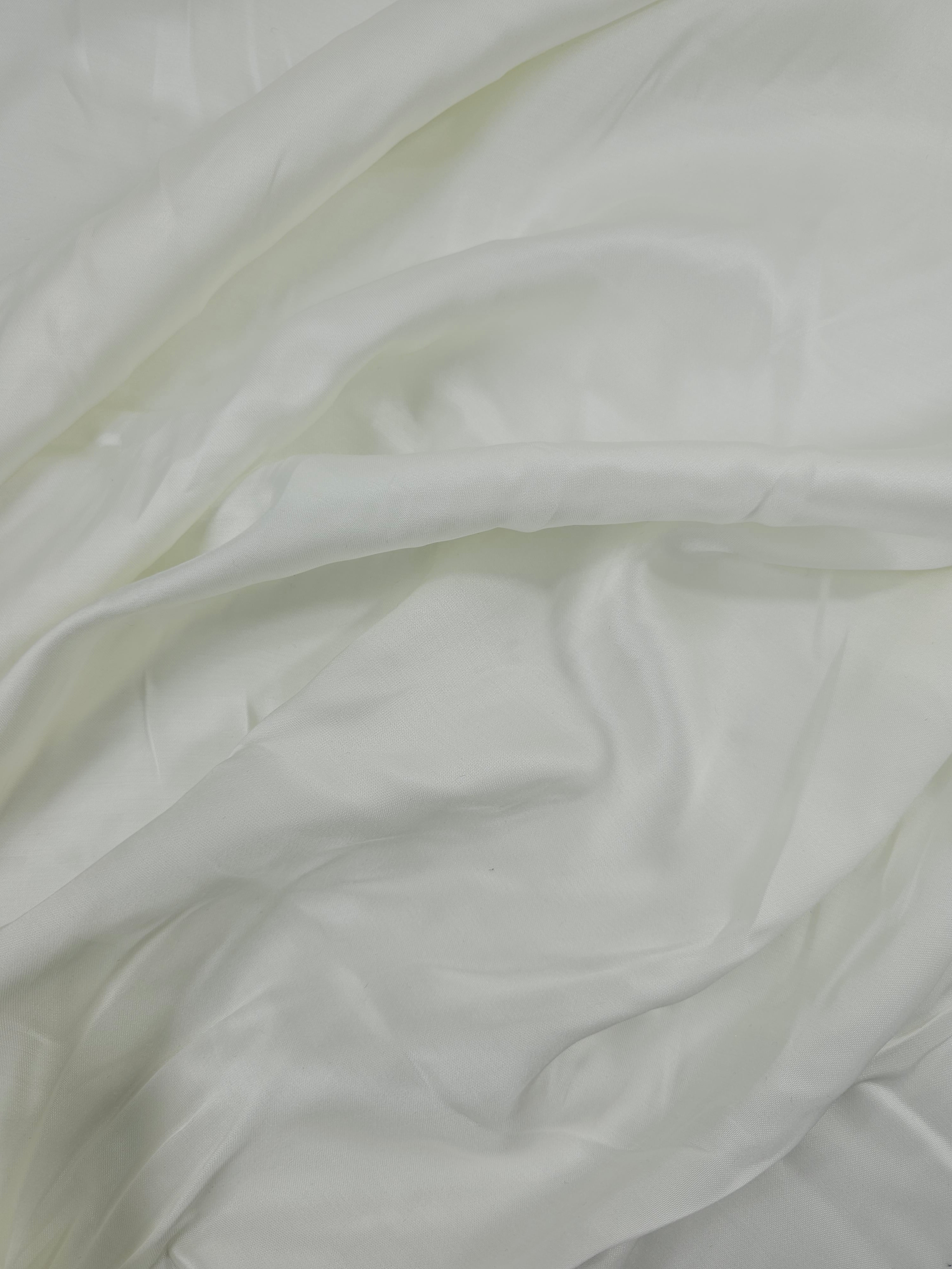Off-White Lightweight Viscose Satin