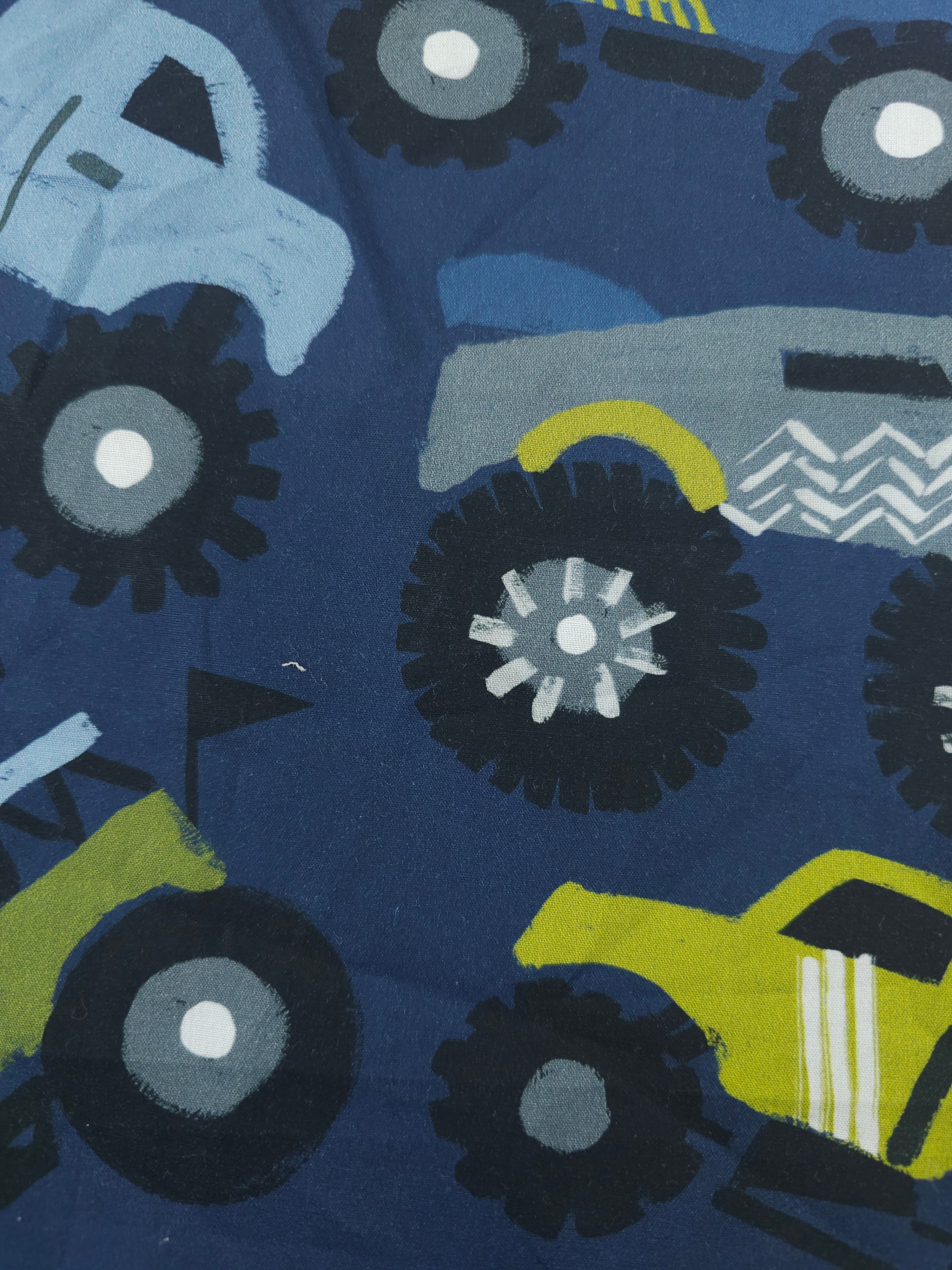 Monster trucks Cotton- 1.4m piece