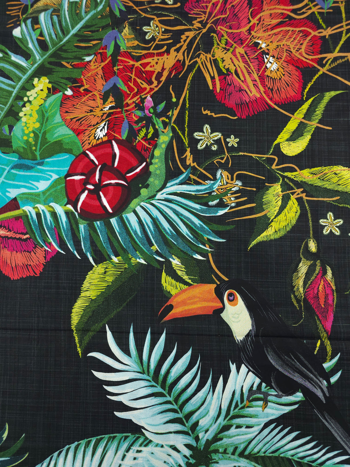 Tropical Rainforest 100% Cotton 96" - 2.5m Panel *EXTRA WIDE*
