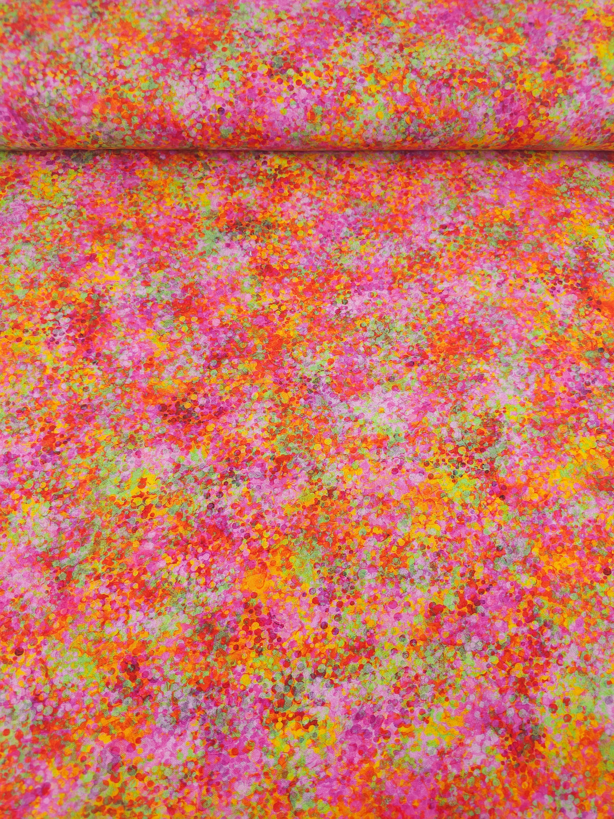 Summer Watercolour Confetti 100% Cotton