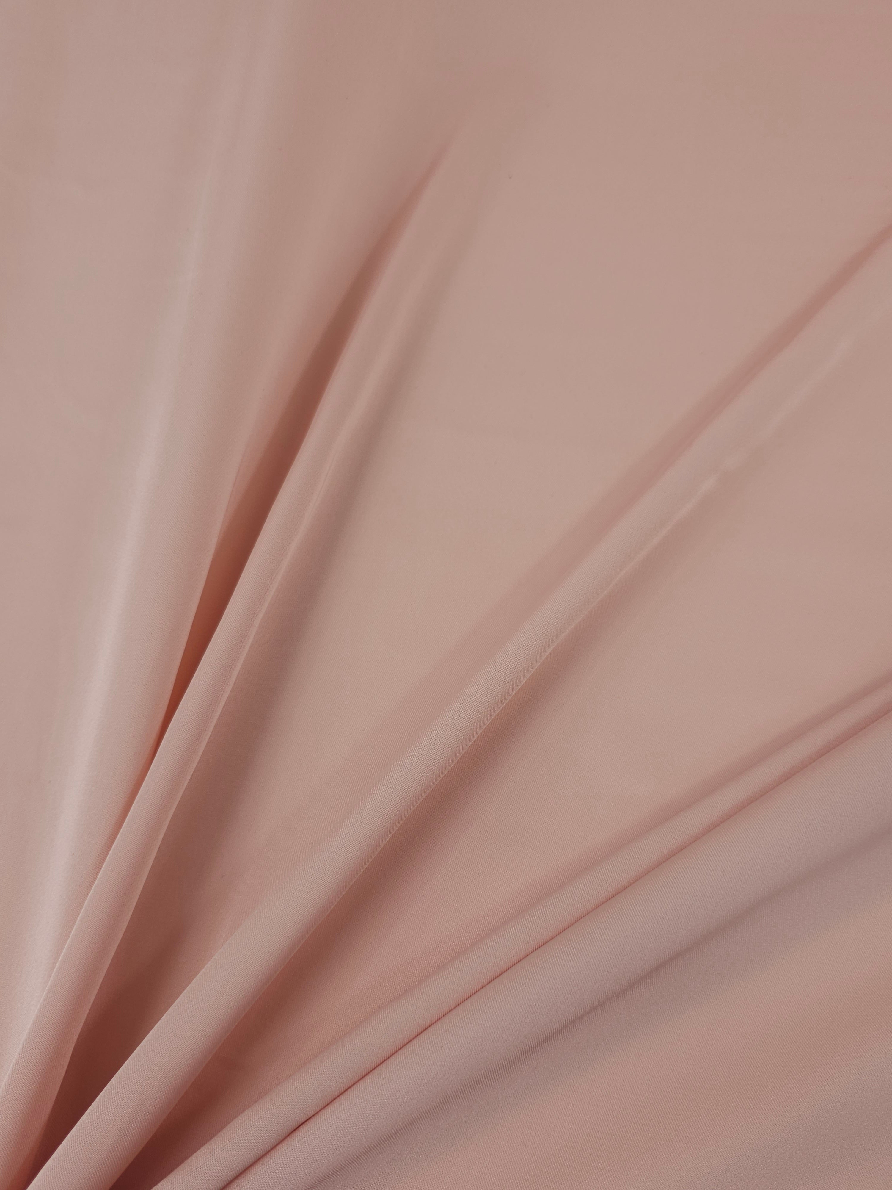 Peachy Pink Soft Poly Satin