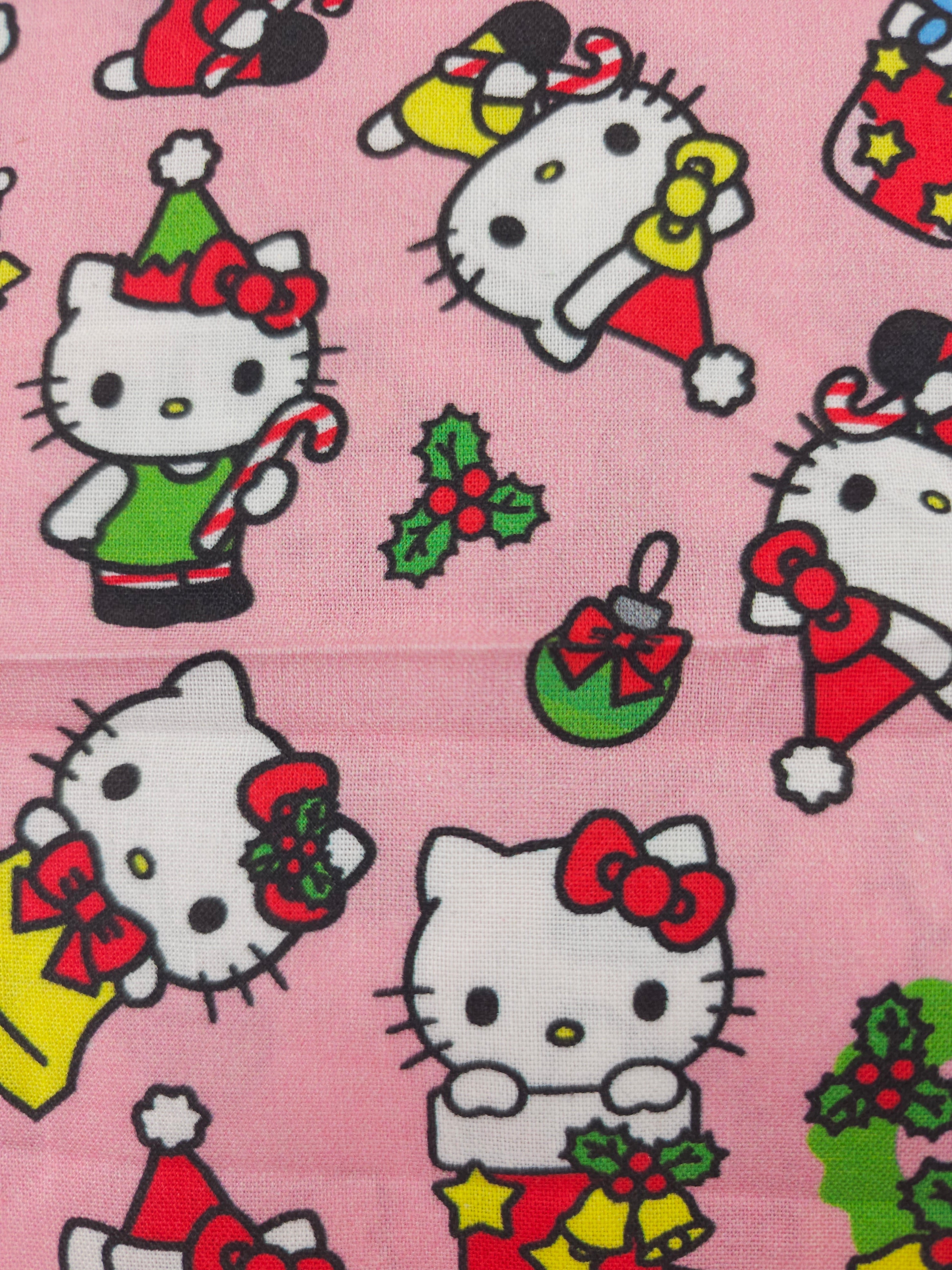 Hello Kitty Xmas 100% Cotton - 1.70m Piece