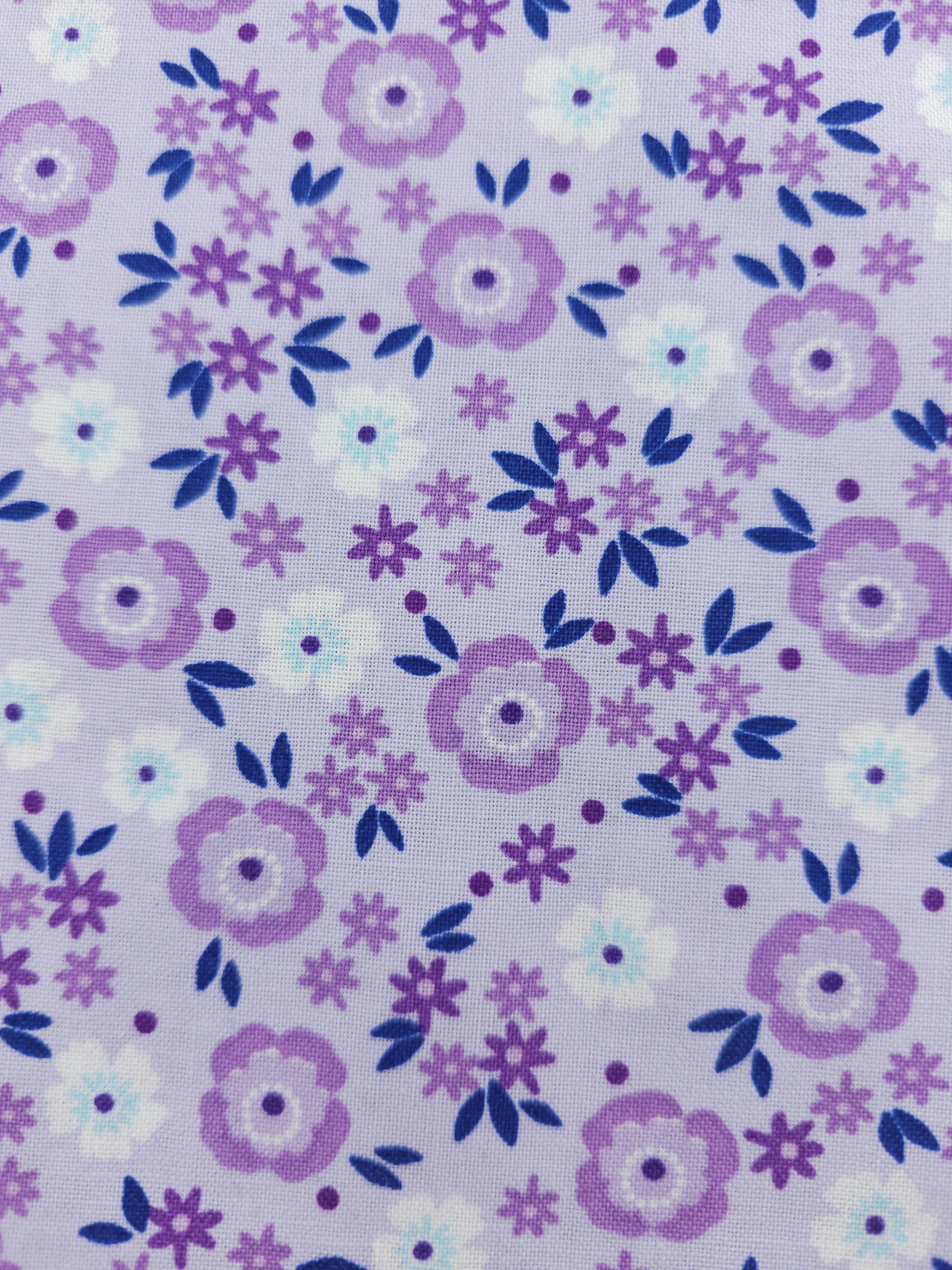 Lilac Flower Cotton- 1m piece