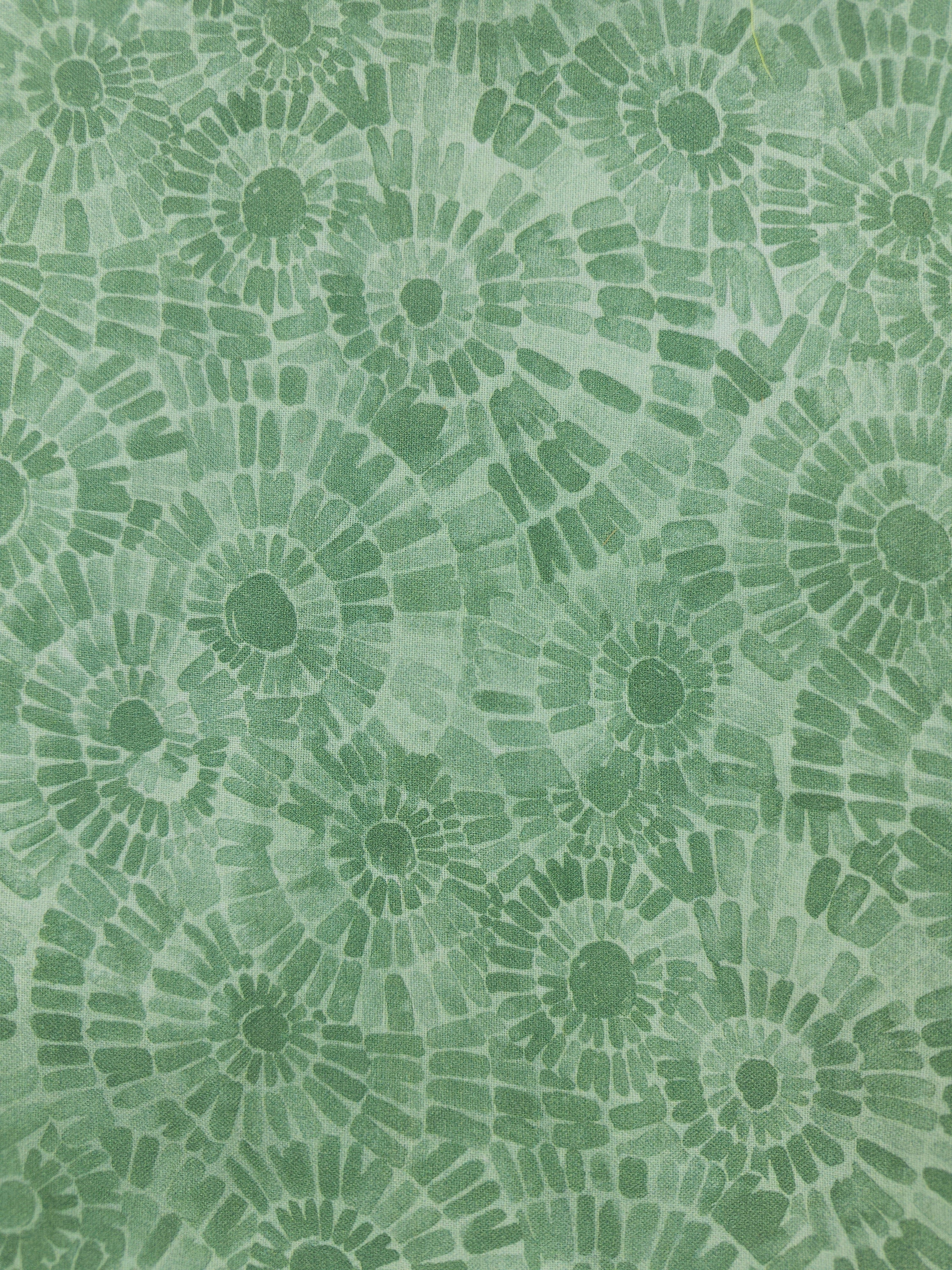 Sage circles Cotton- 1m piece