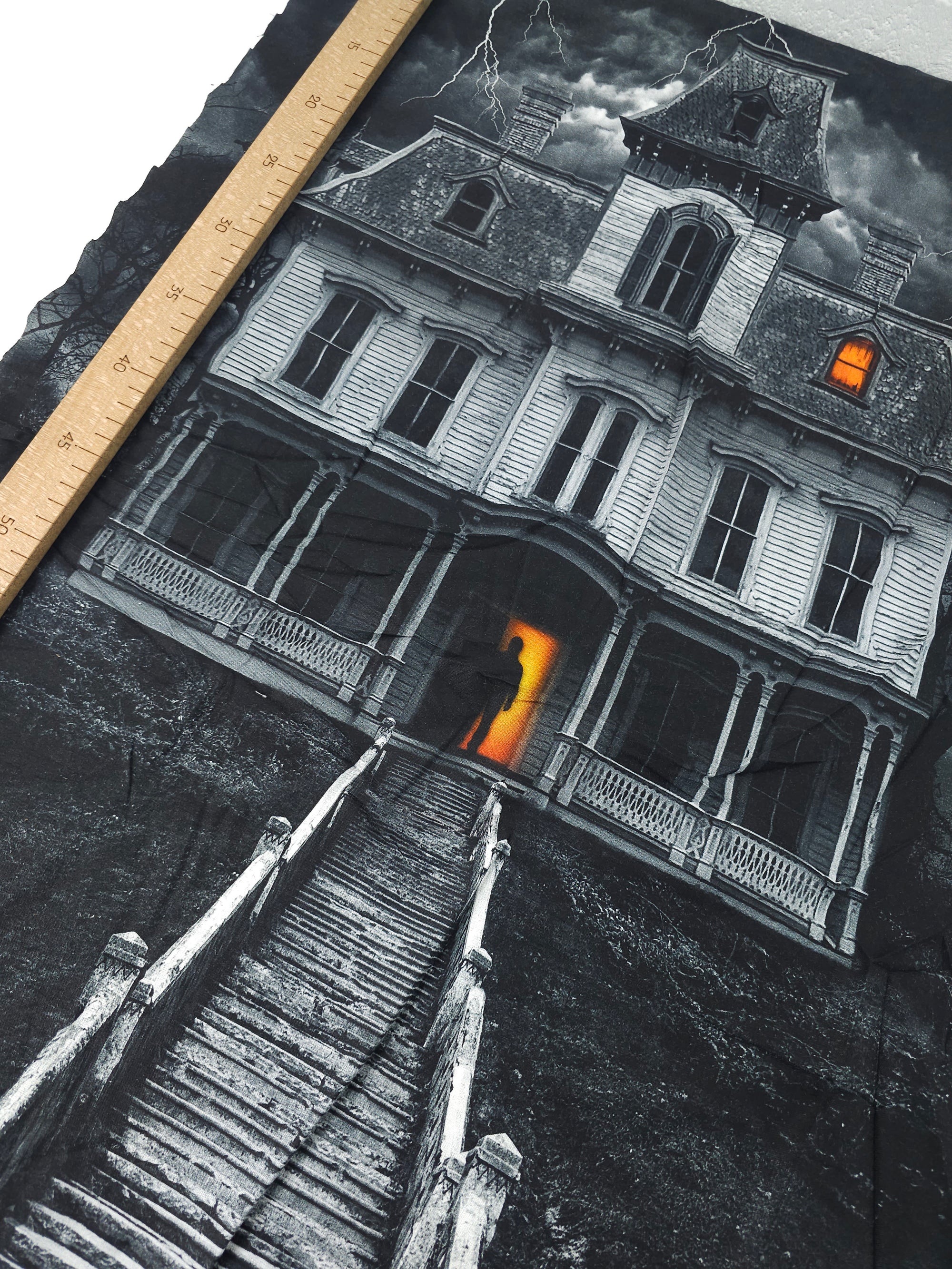 Haunted House 100% Cotton - 60cm Panel