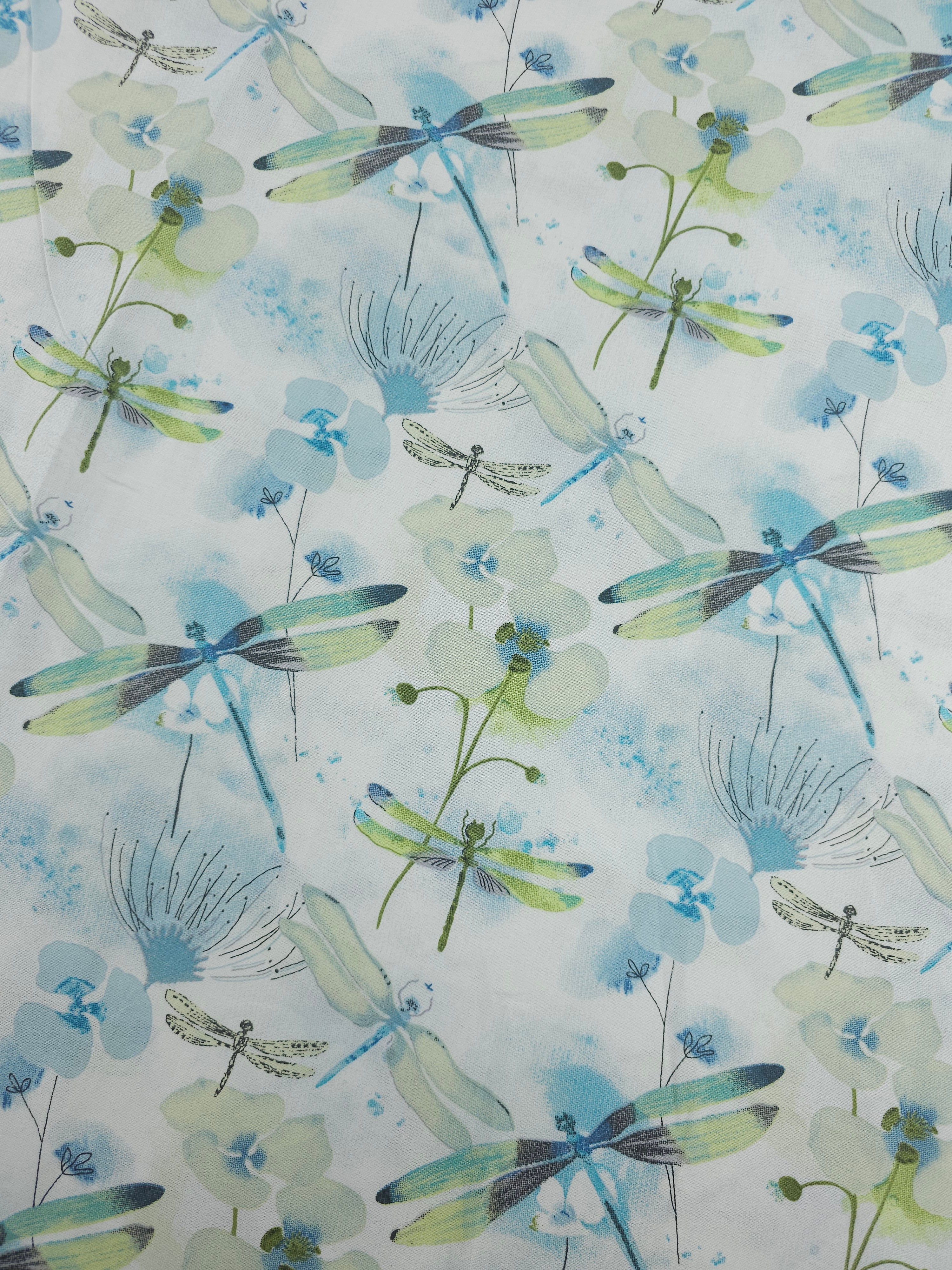 White Dragonfly Wonder 100% Cotton