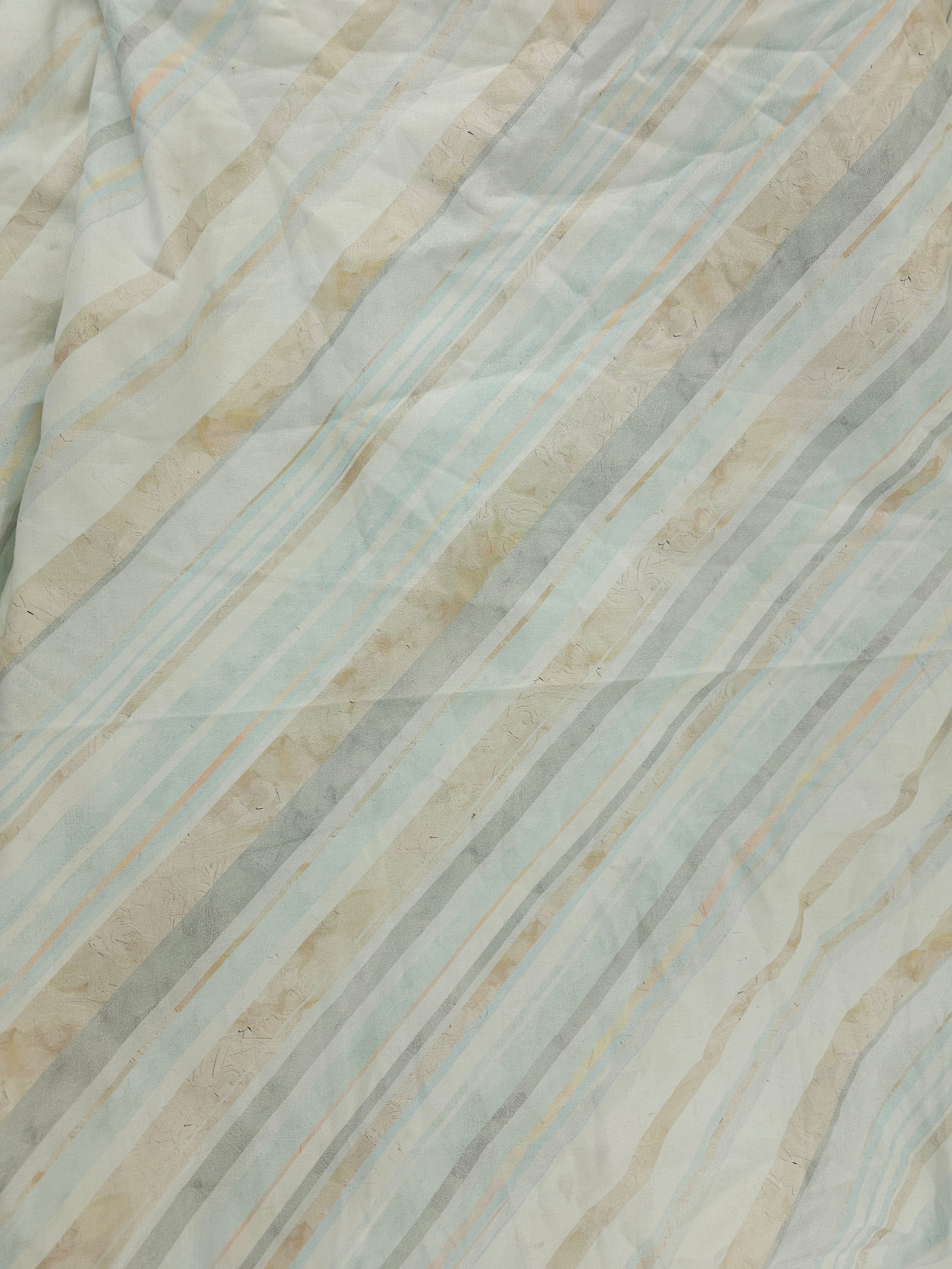 Pastel stripe Cotton- 4m piece