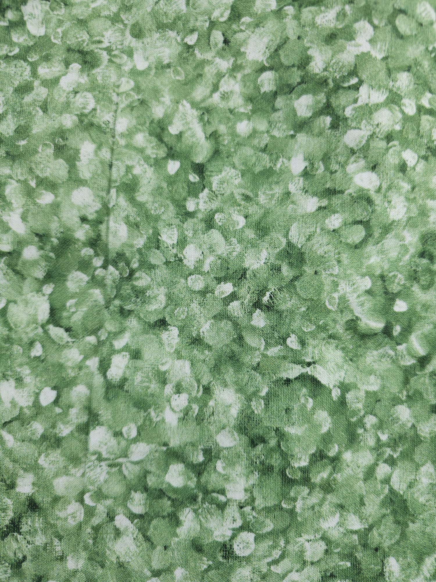 Dabble Paint Drops Texture Grass Cotton - 2.6m Piece