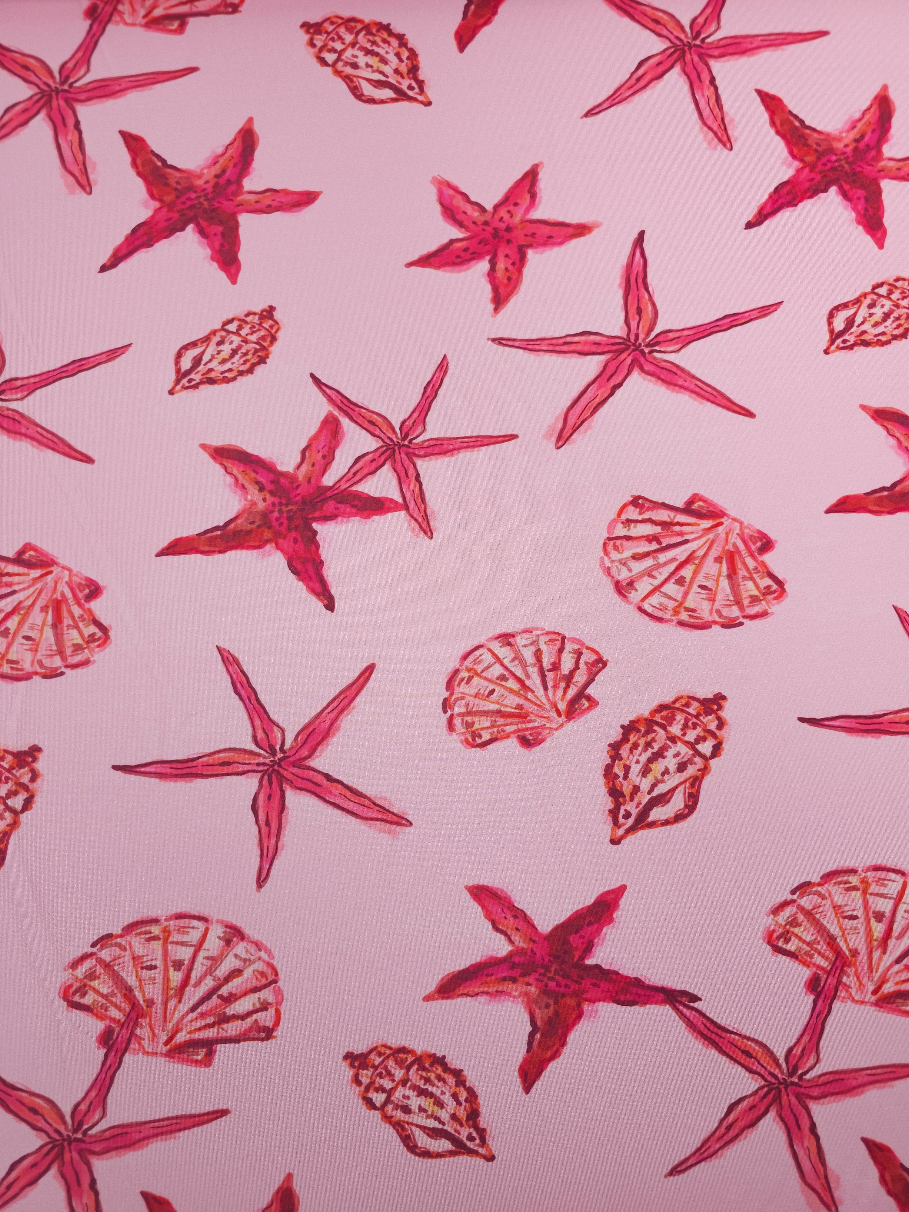 Pink Coral Reef Slinky Rayon Jersey *DEFECT*