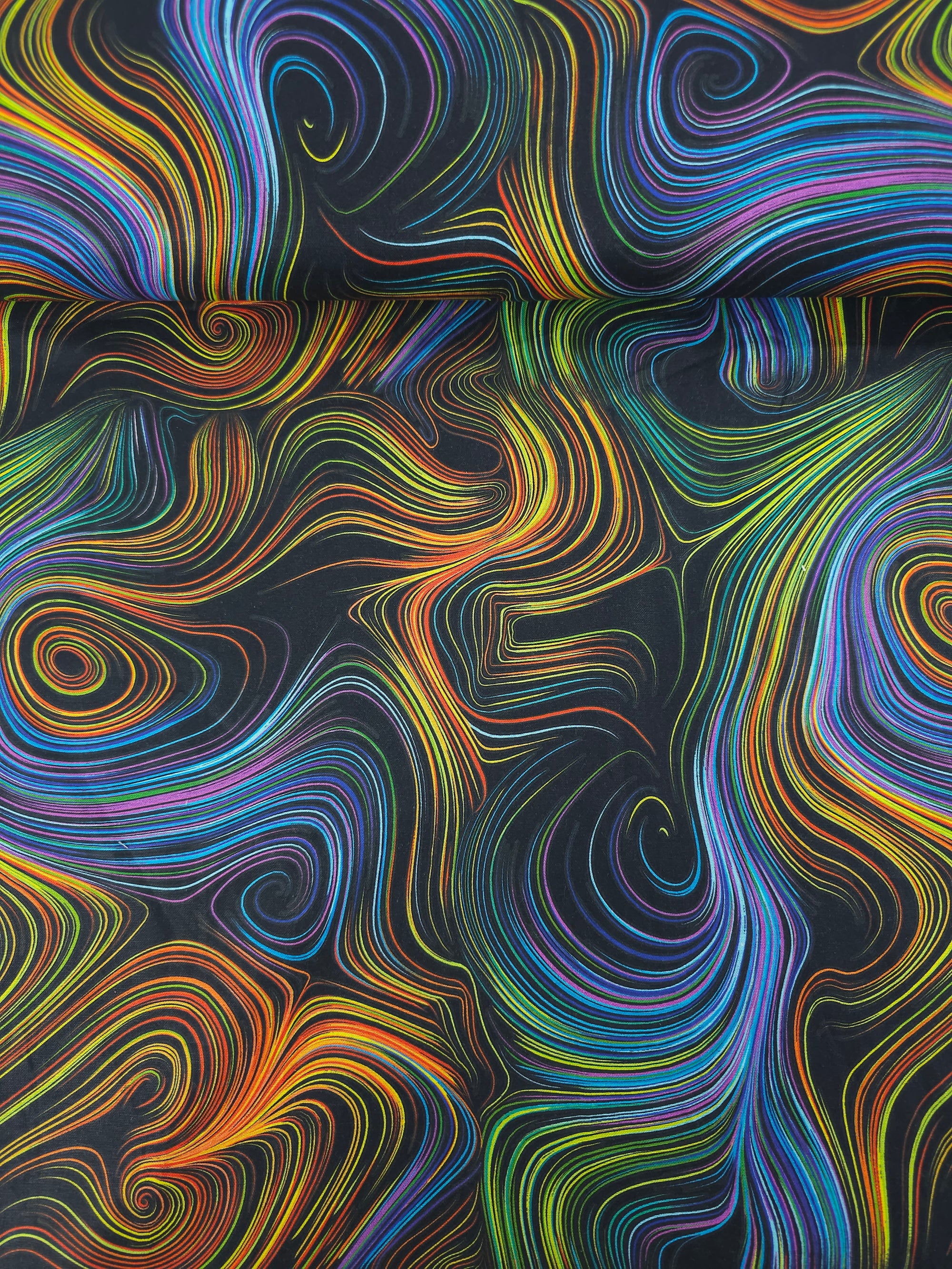 Retro Illusion Swirl 100% Cotton - Joann