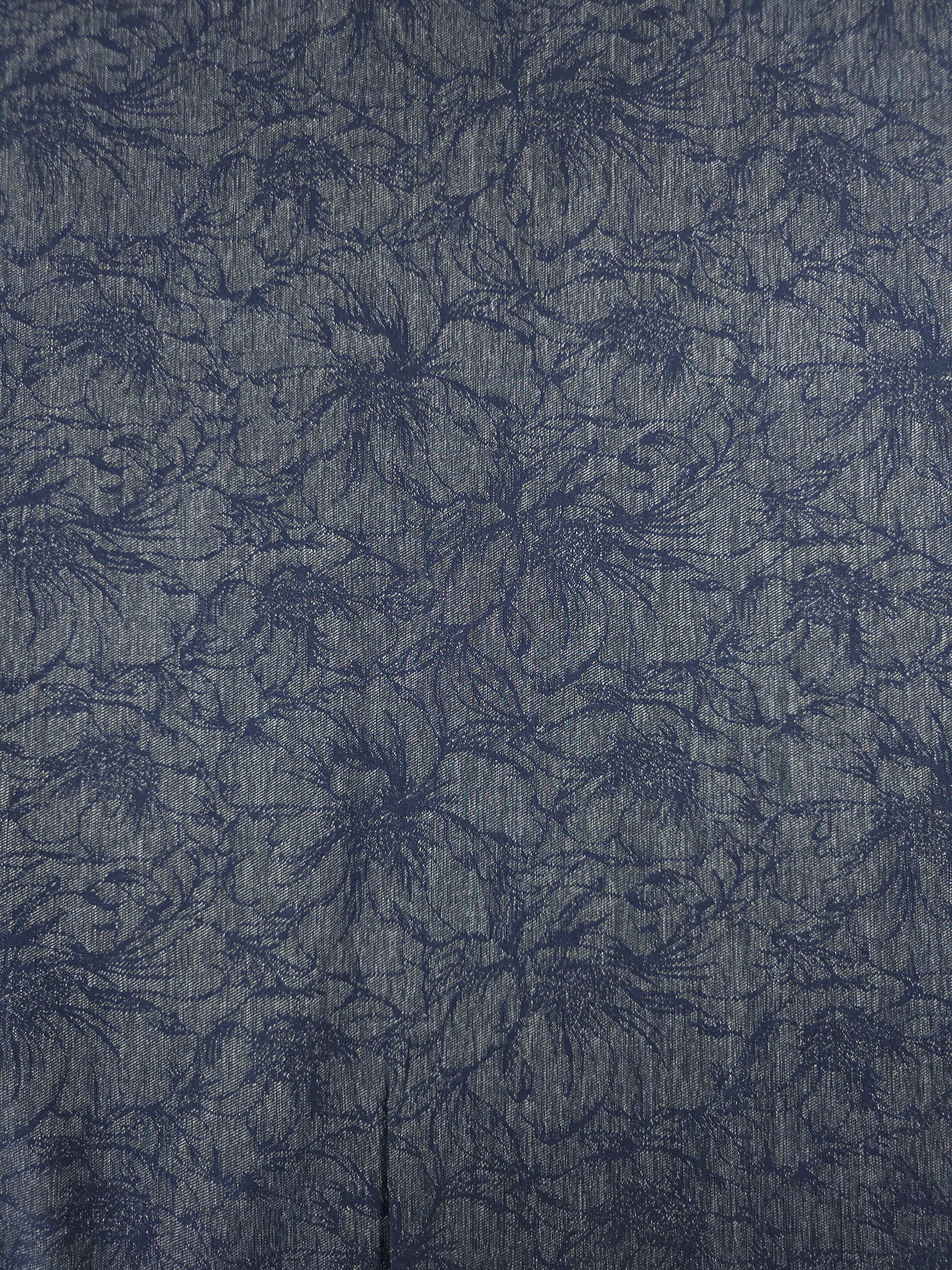 Floral Jacquard Dressmaking Denim