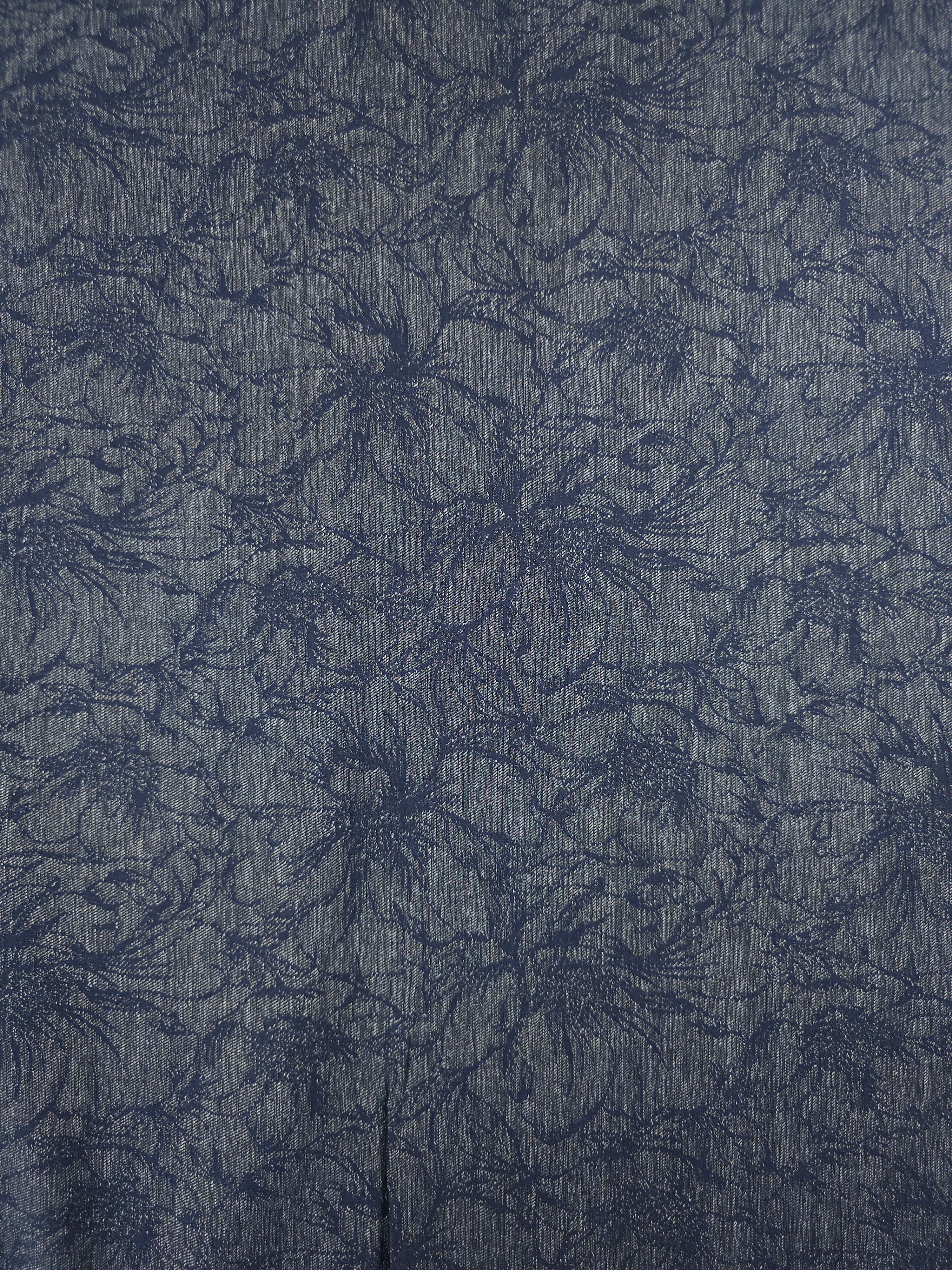 Floral Jacquard Dressmaking Denim