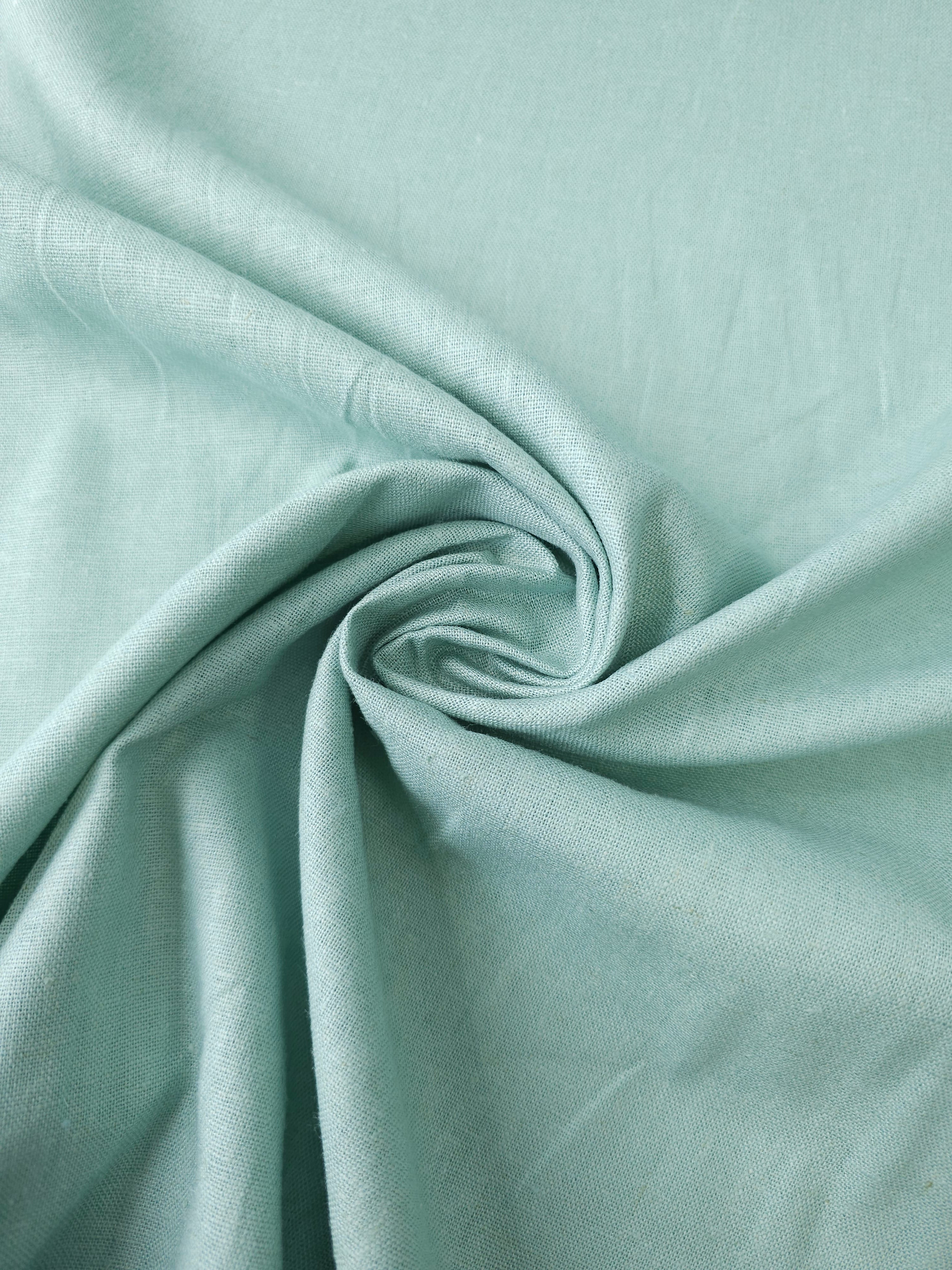 Mint Blue Linen Cotton