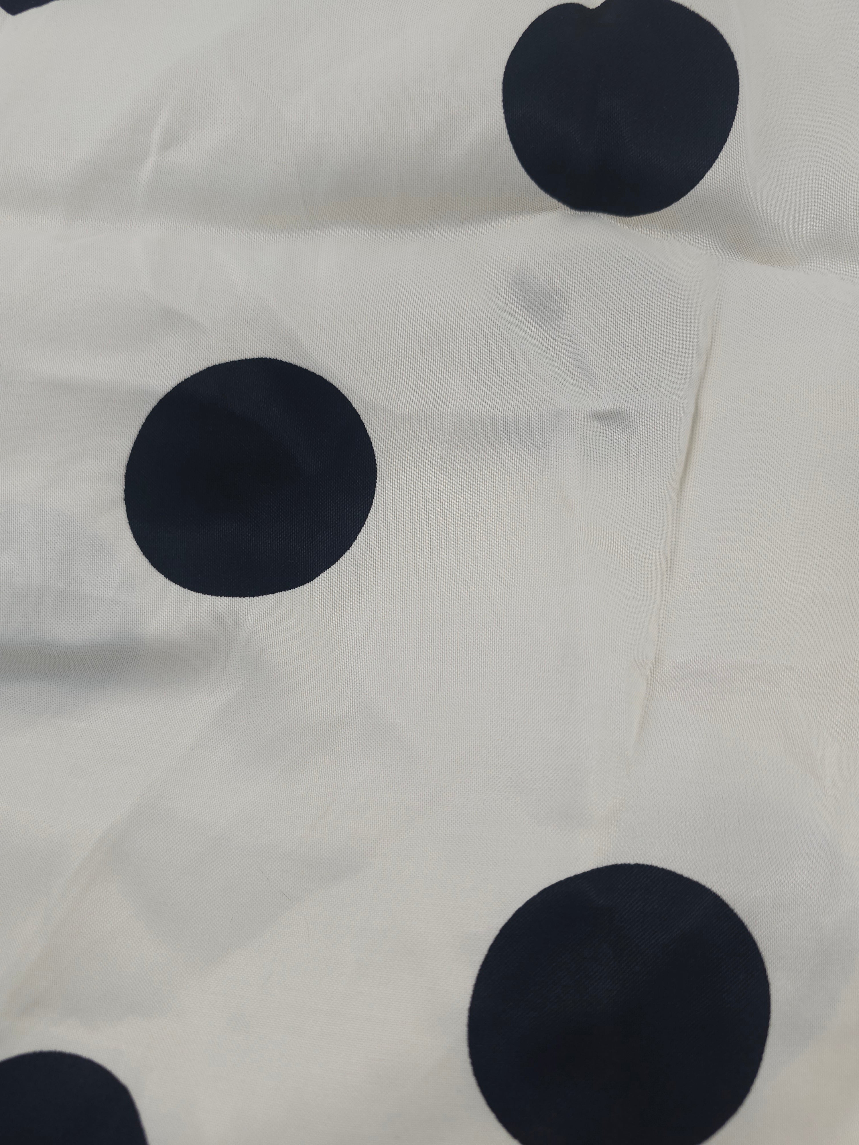Polka Viscose Sateen- 2.7m piece