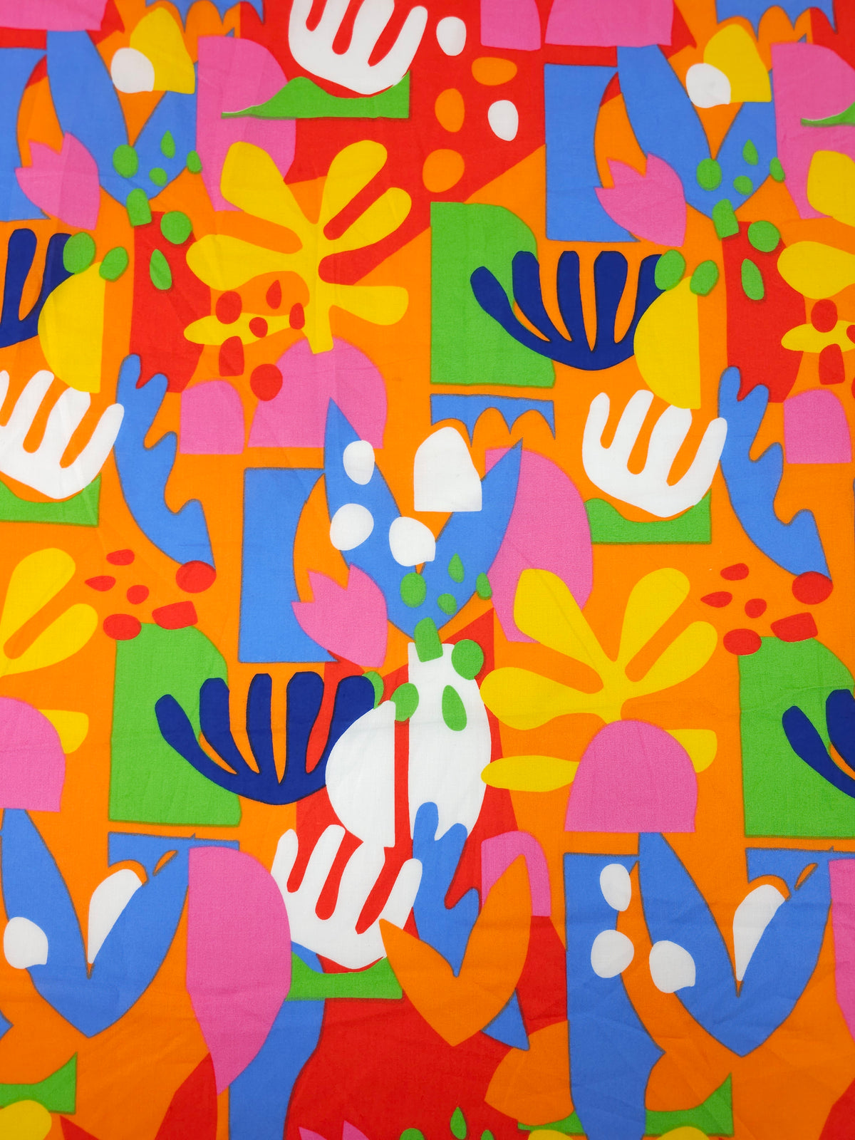 Multicolour Abstract Shape Shifter Cambric Cotton