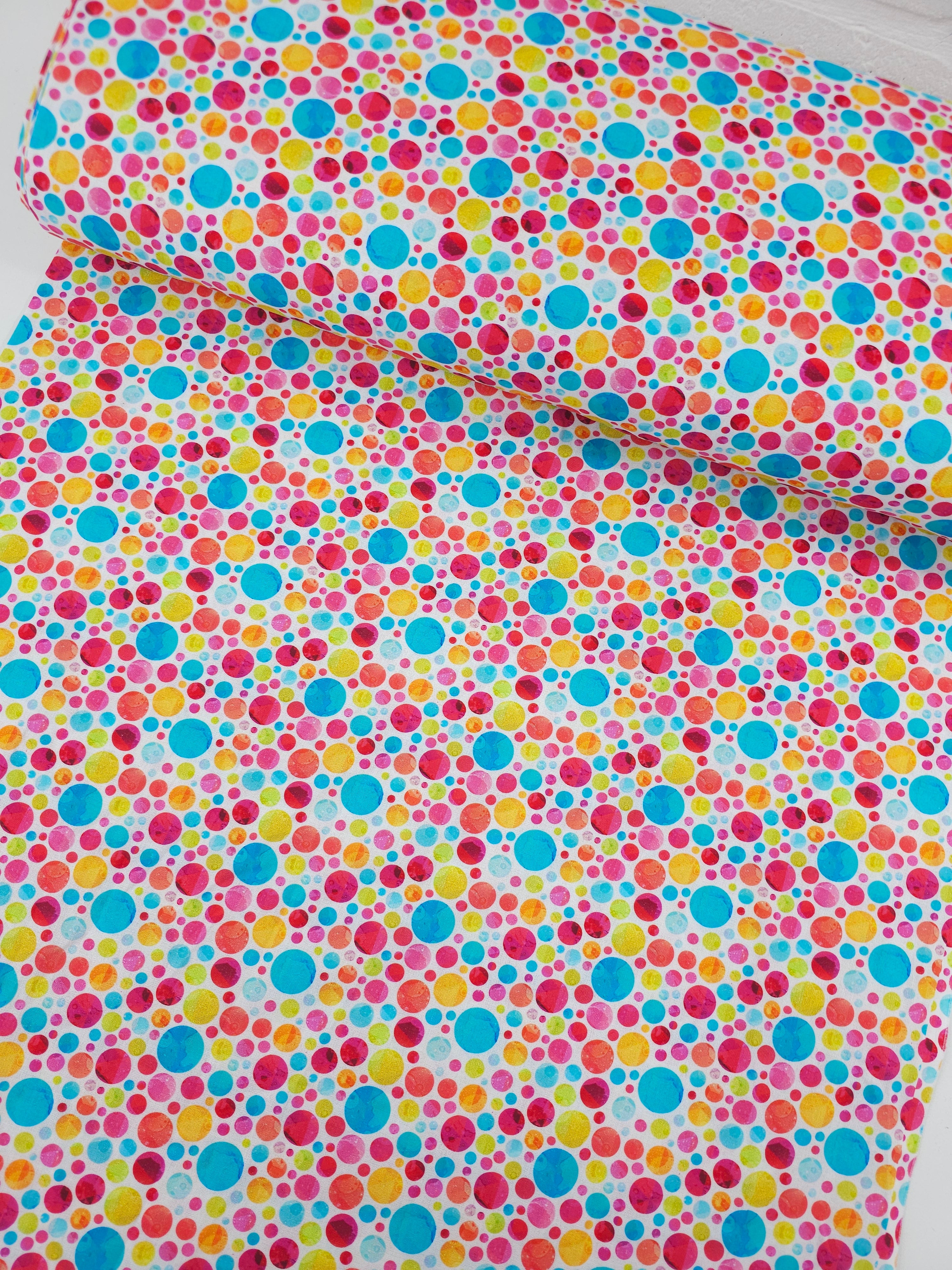 Multicolour Irregular Circle Bubble 100% Cotton