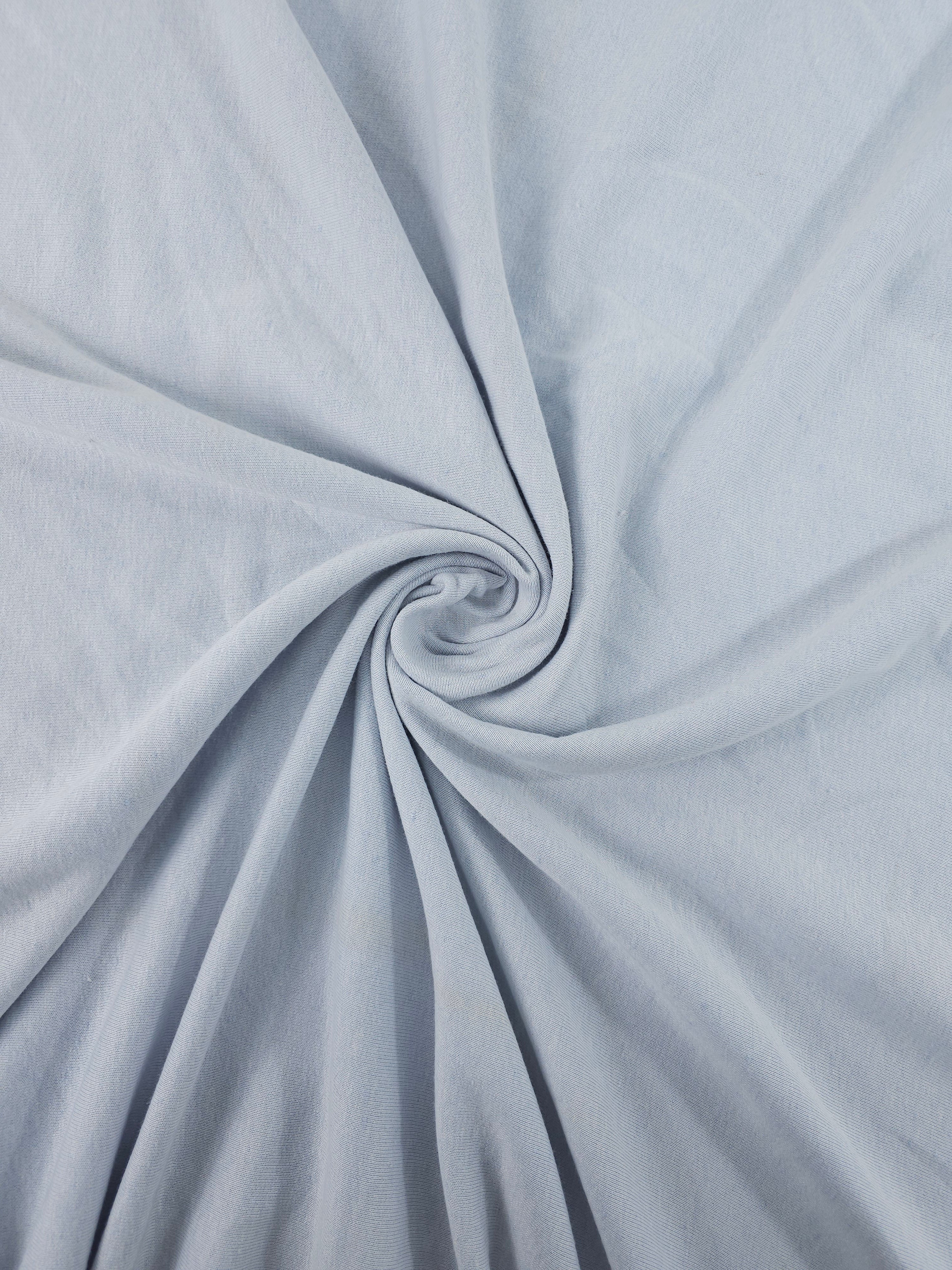 Ultra Light Greyish Blue Fleece Backed Terry