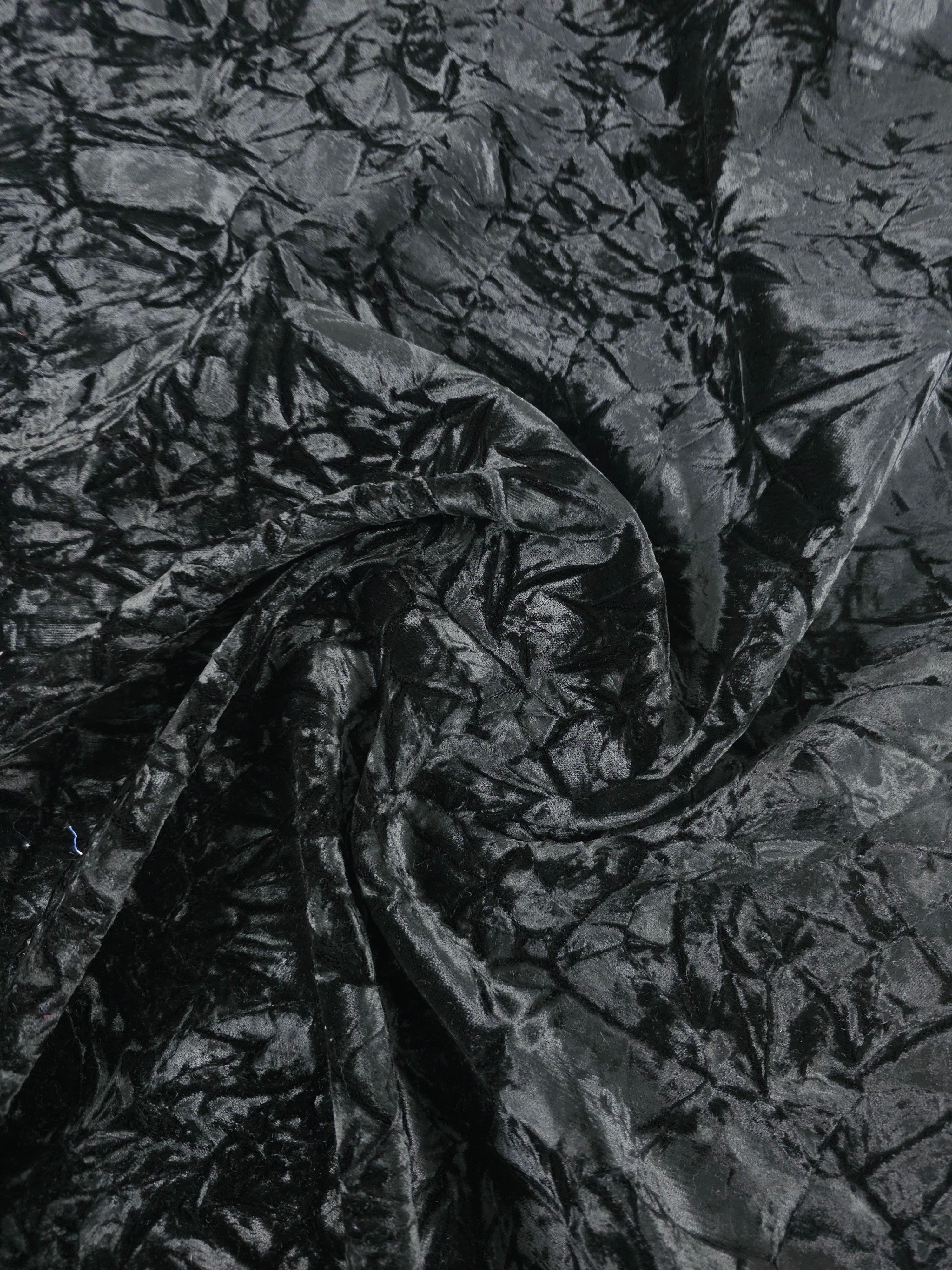 Charcoal Frosted Viscose Velvet