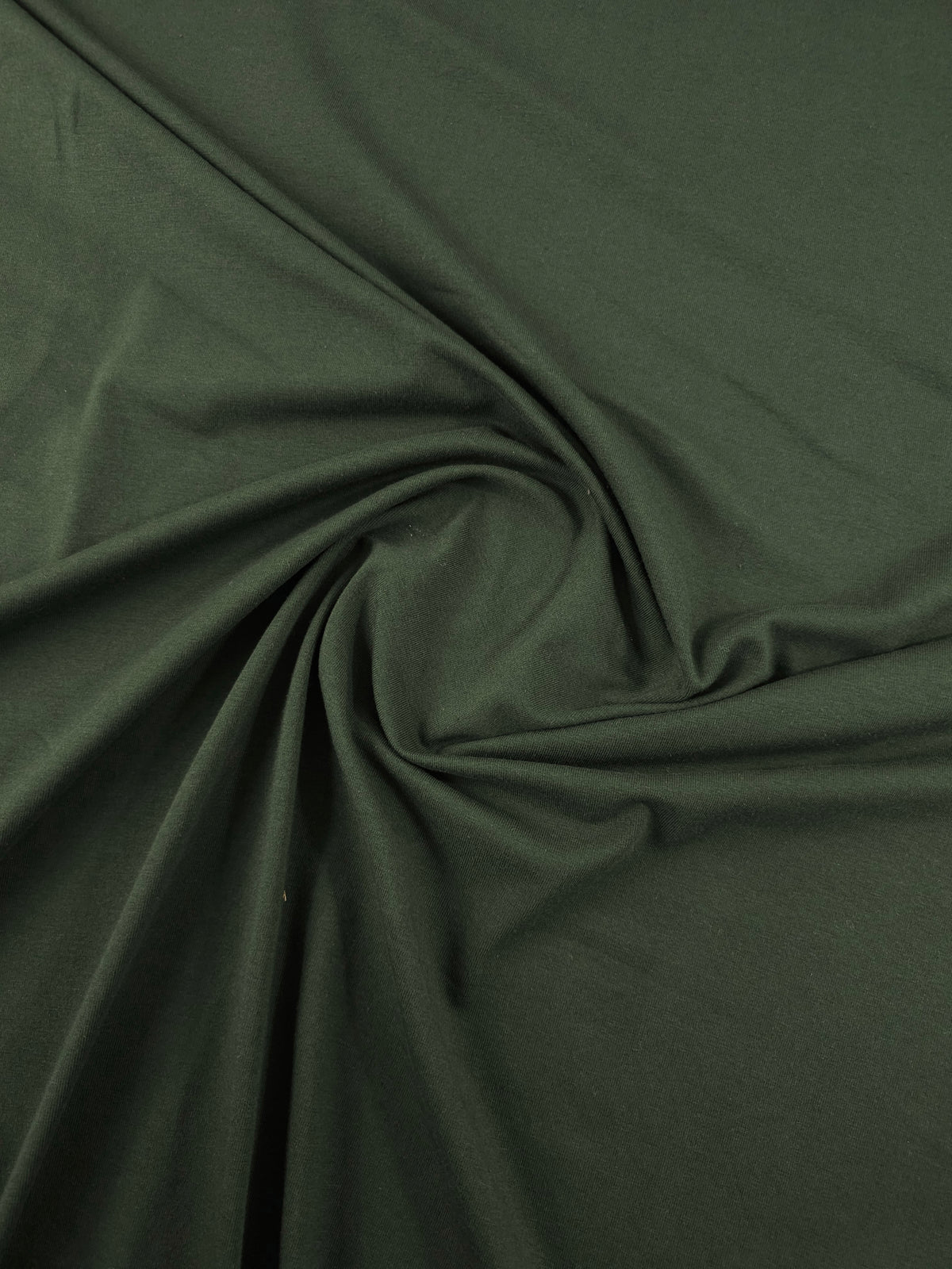 Forest Green Bamboo Cotton Jersey