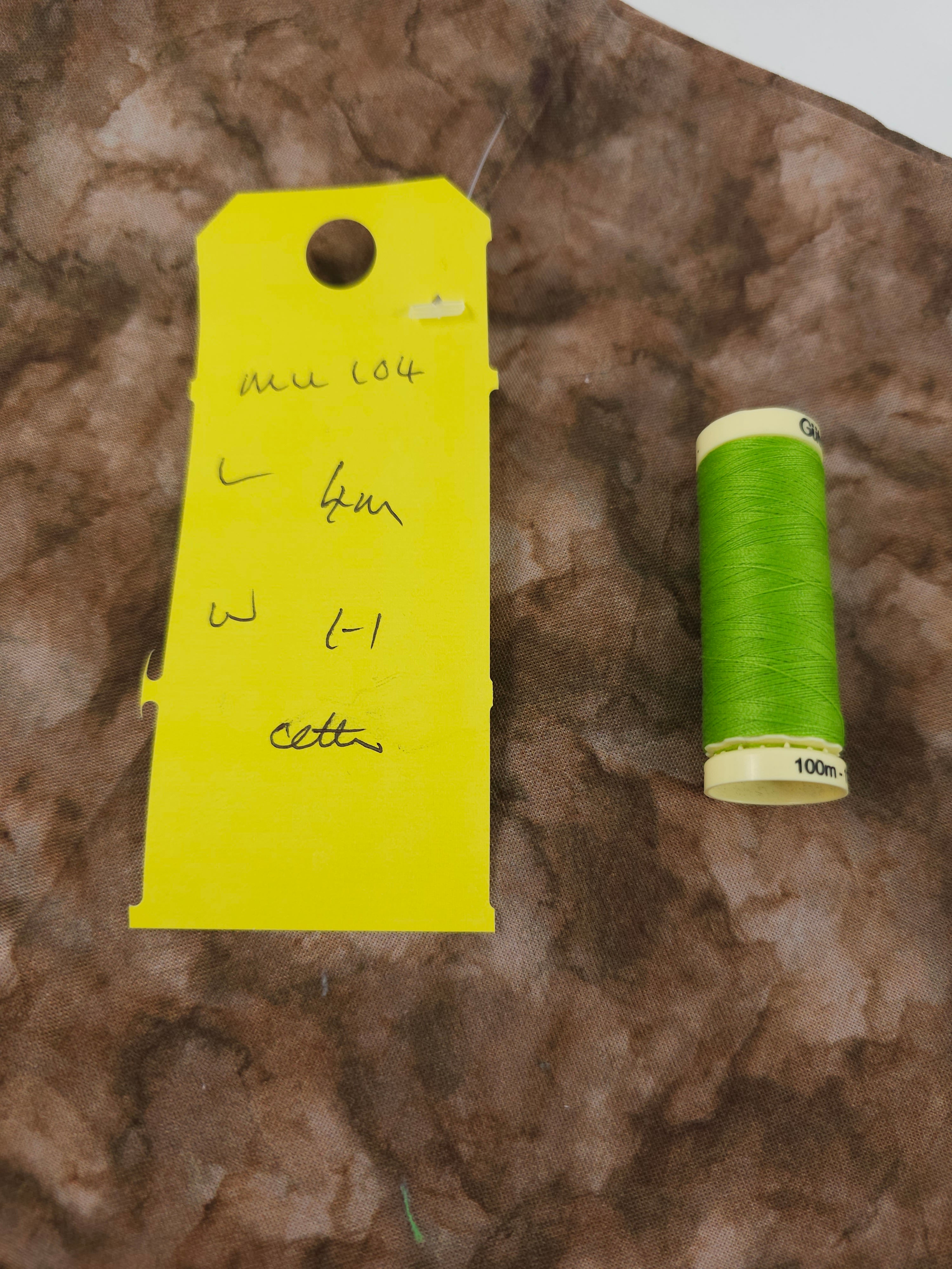 Potato brown marble Cotton- 4m piece