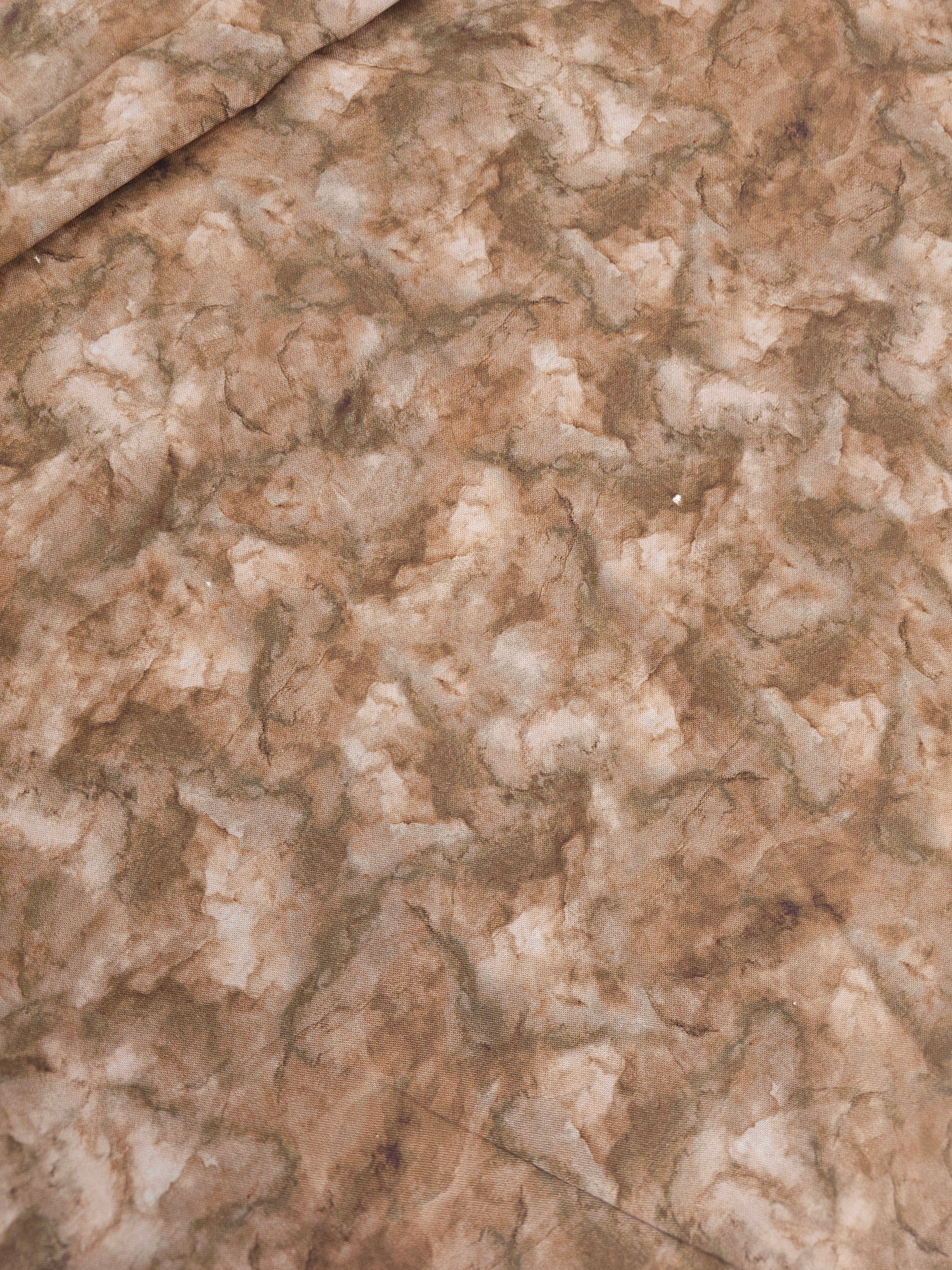 Potato brown marble Cotton- 4m piece