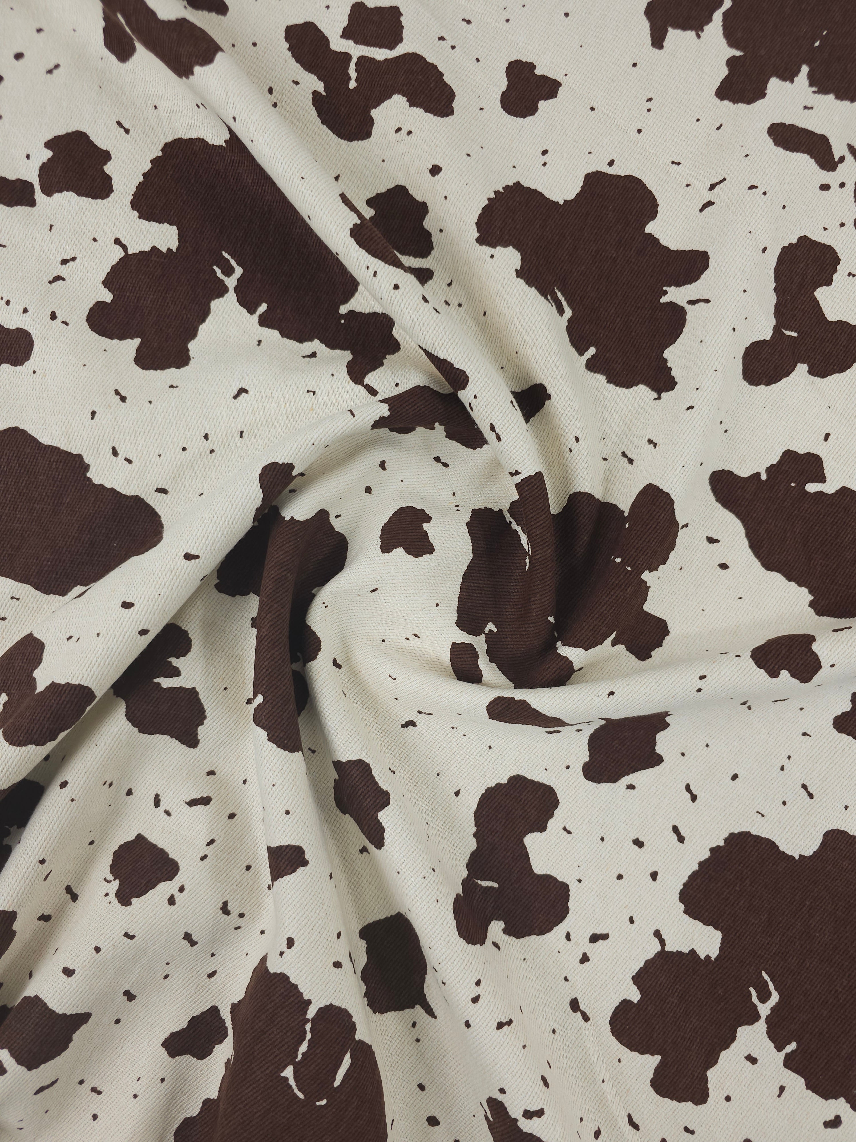 Brown Speckle Cow Denim