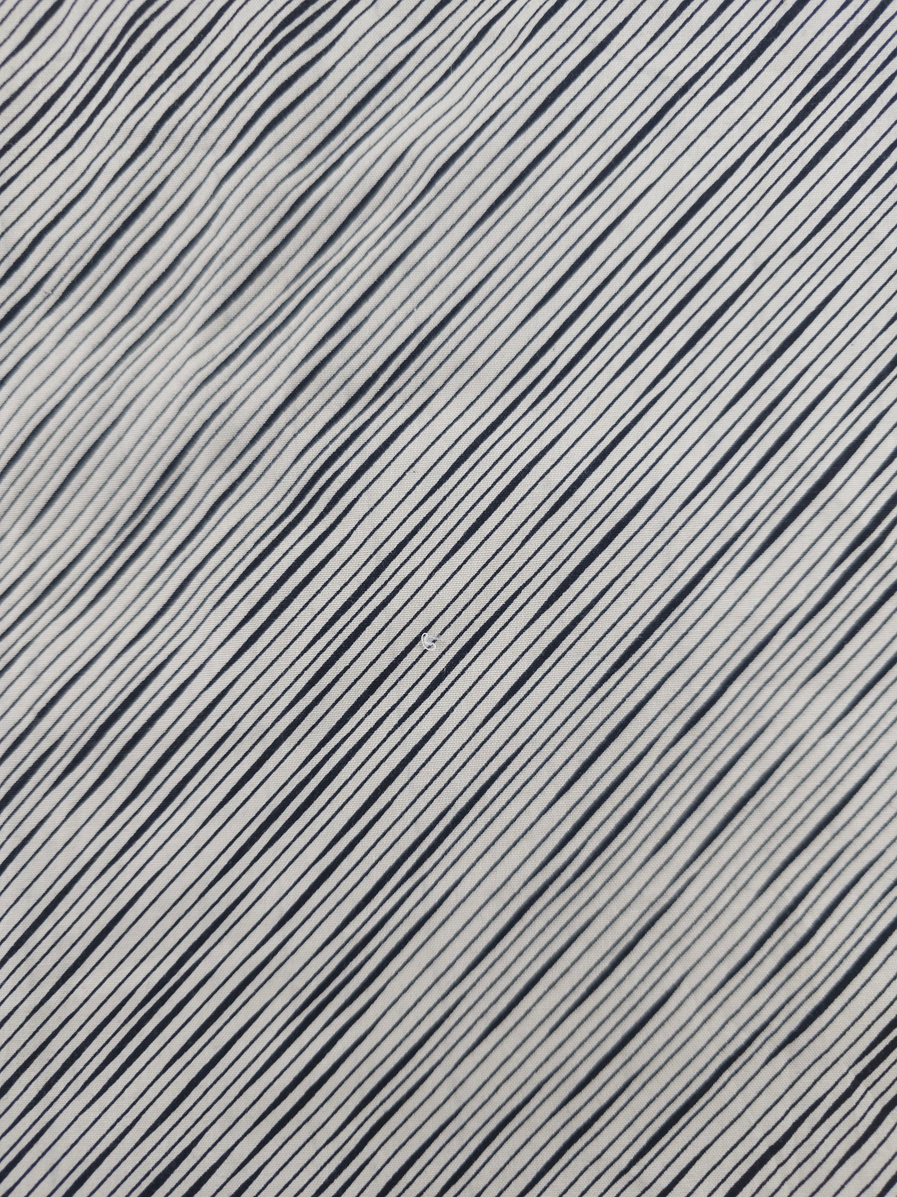 Thin diagonal stripe Cotton- 1.4m piece