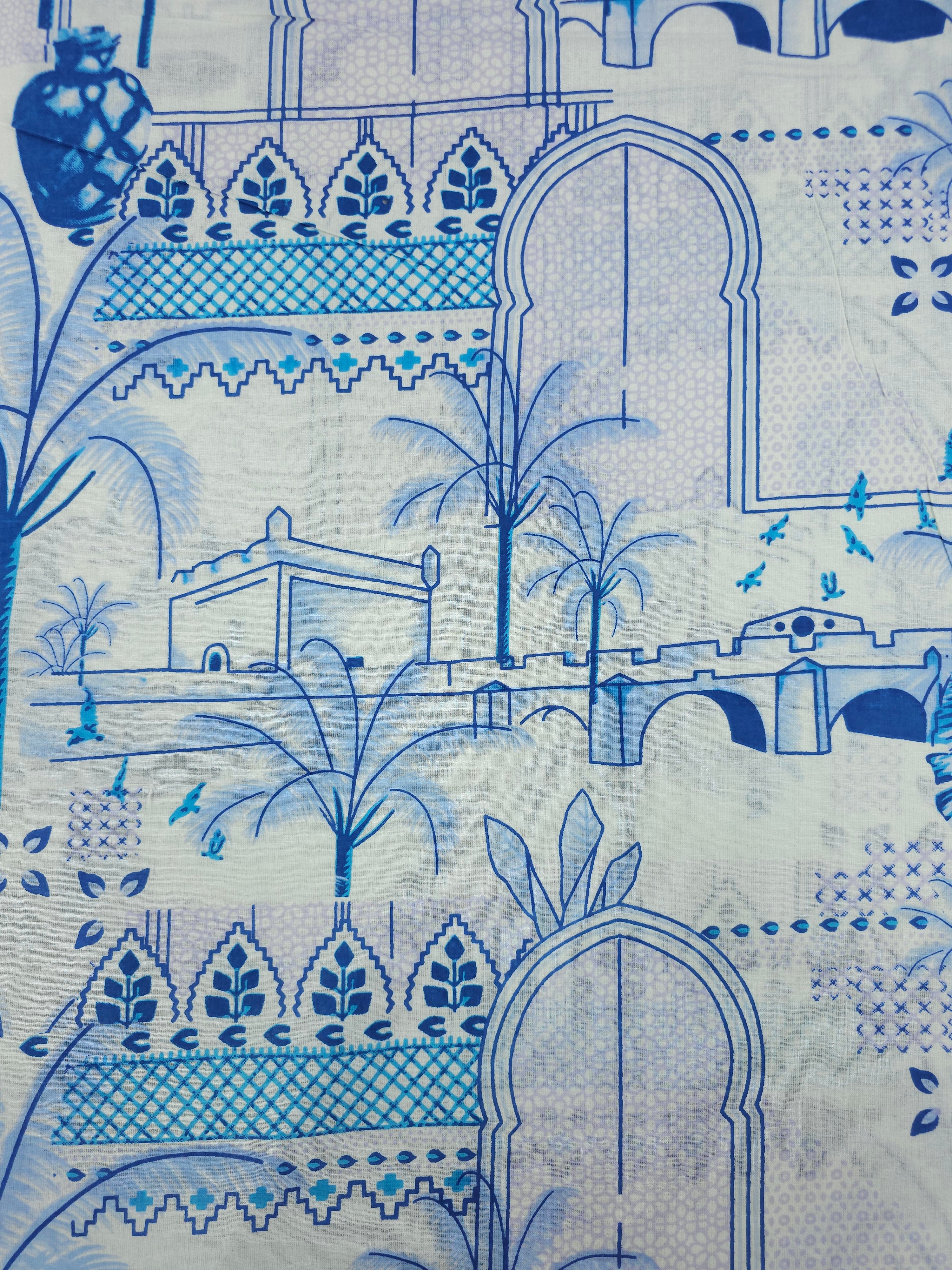 Blue/White Voyage Maison Cambric Cotton