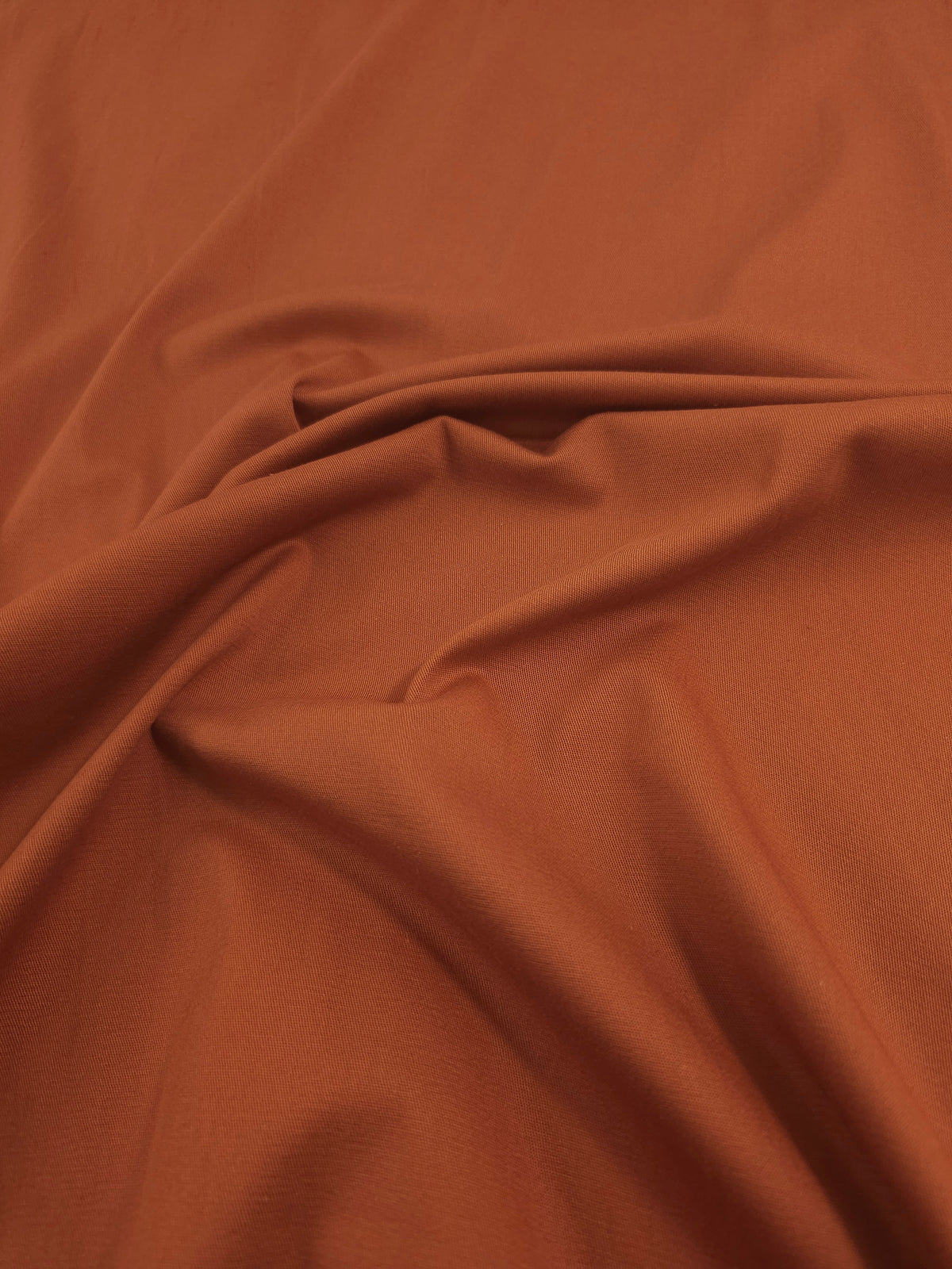 Deep Orange Cotton Twill