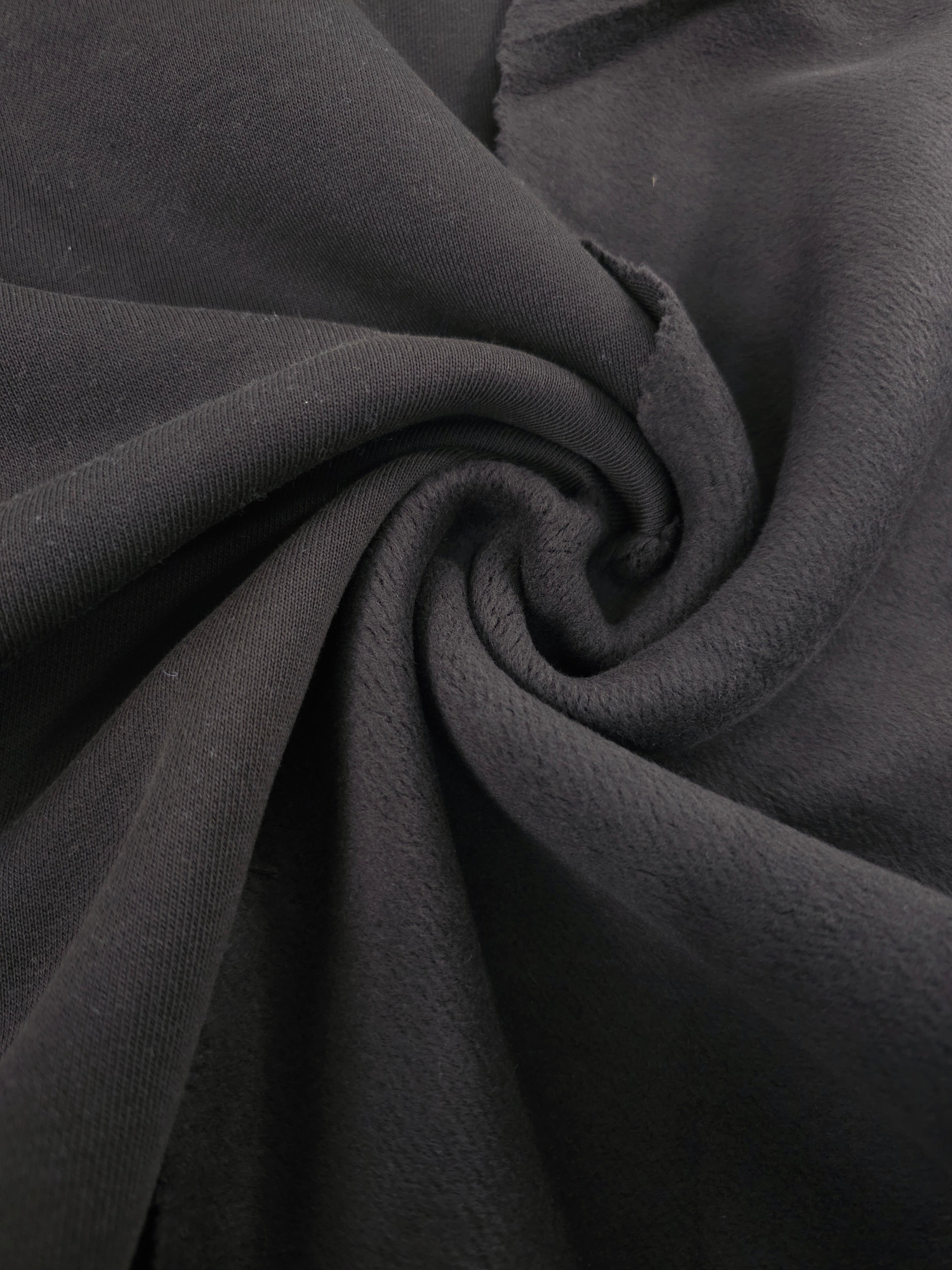Dark Cool Brown Fleece Backed Terry